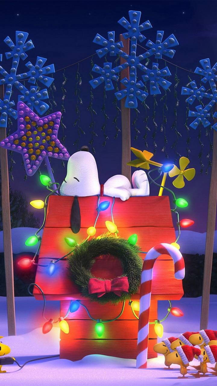 Decoraciones Navideñas 3D de Snoopy Fondos de pantalla