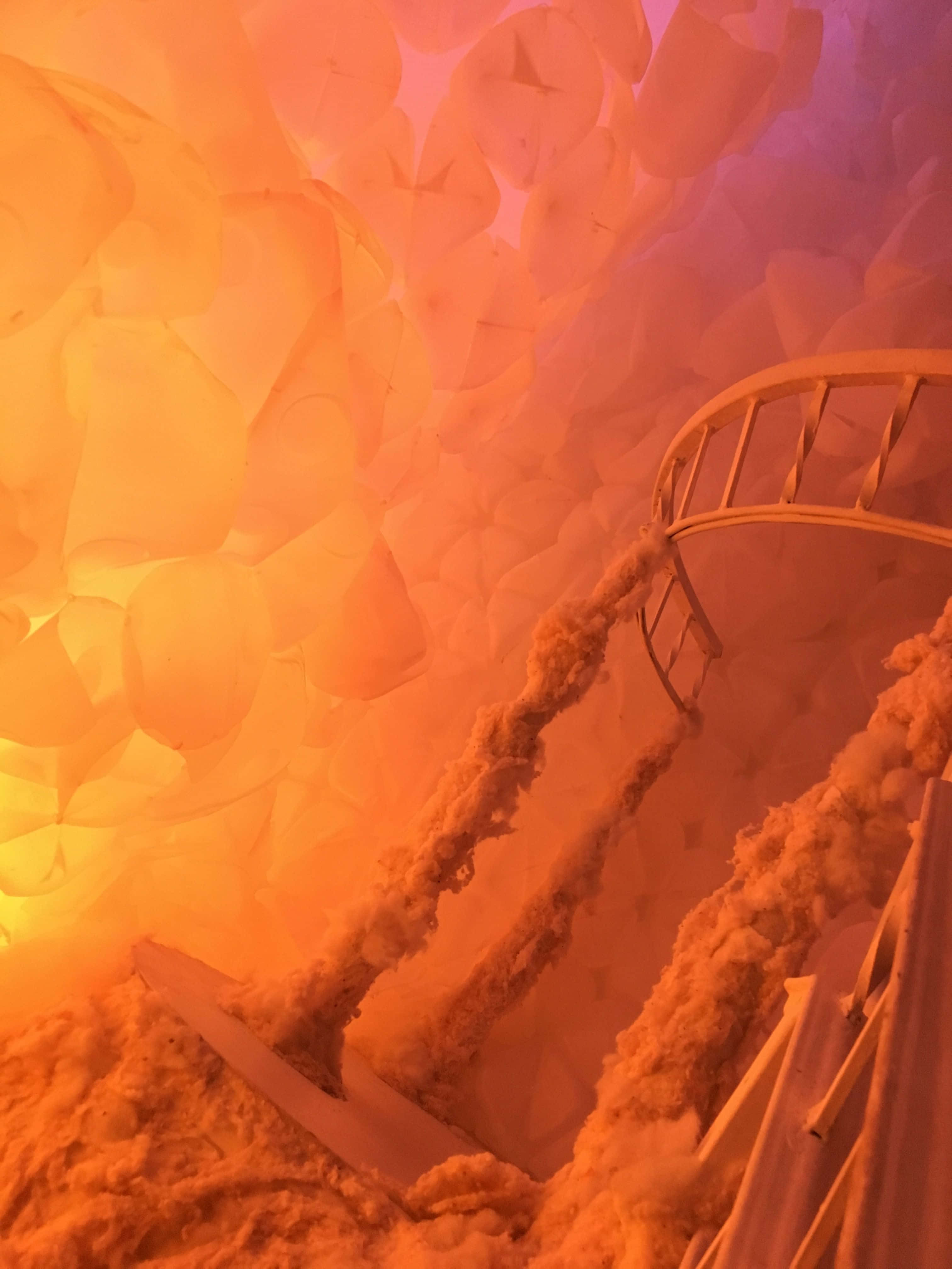 "Deja que la belleza del naranja te inunde." Fondos de pantalla