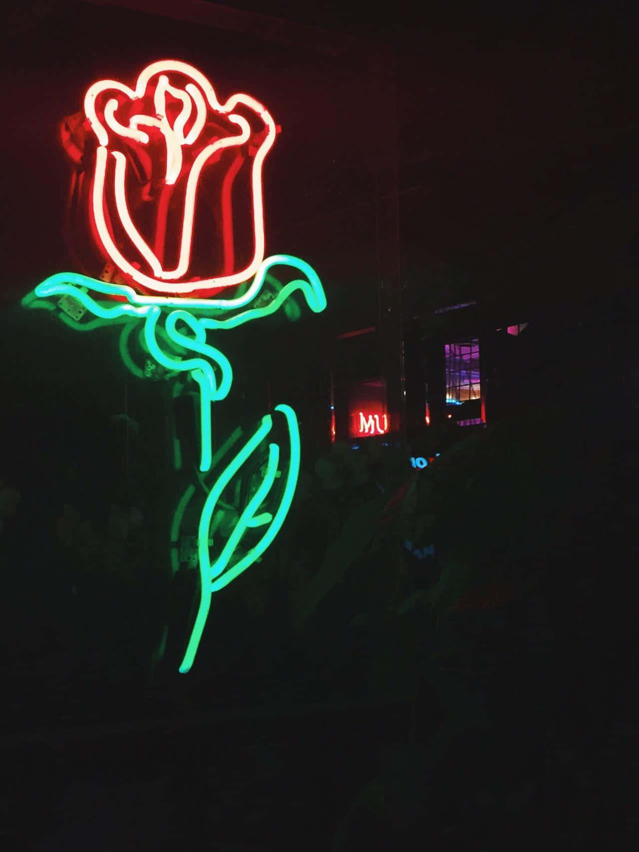 Deja que las luces de neón te guíen y te muestren el camino Fondos de pantalla