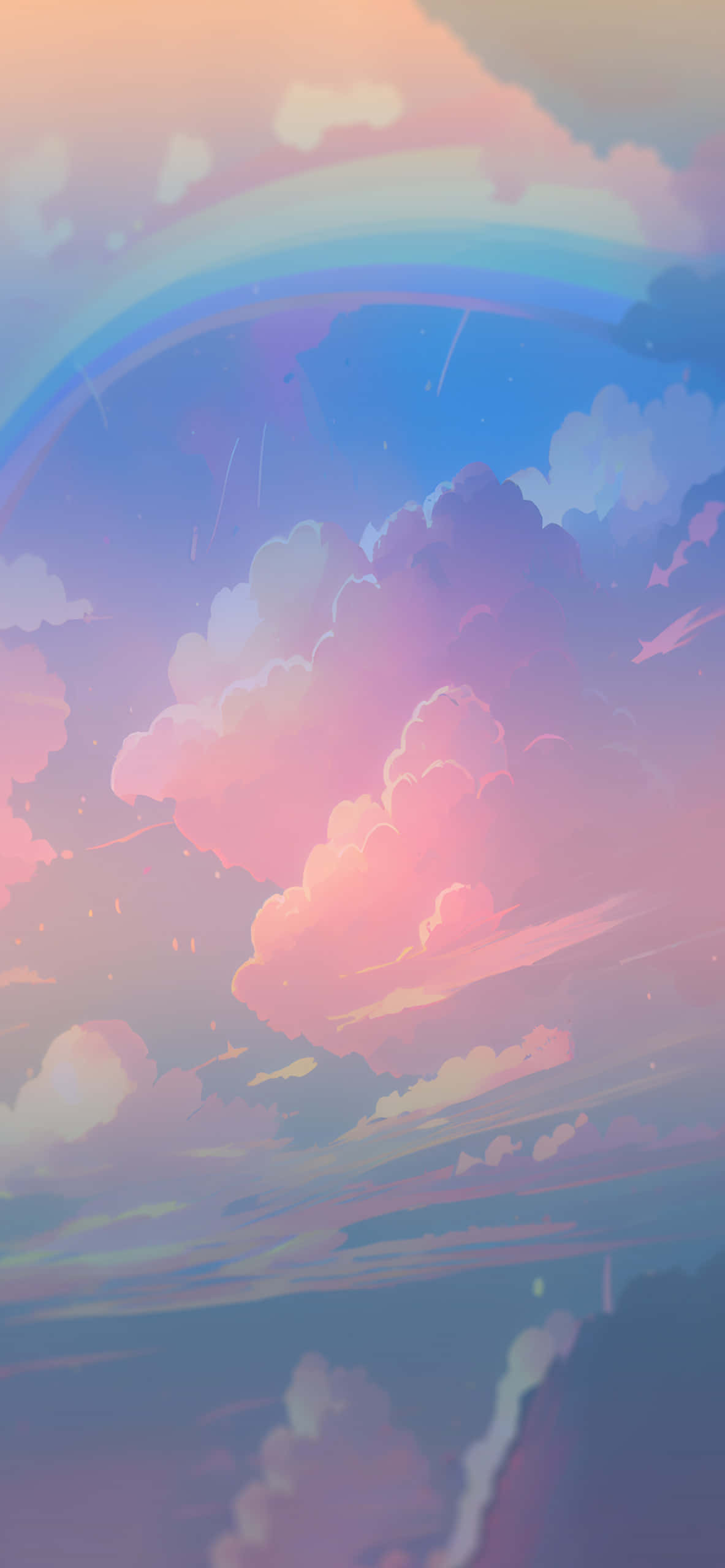 Deja que tu mente escape a la serena belleza del cielo azul estético. Fondos de pantalla
