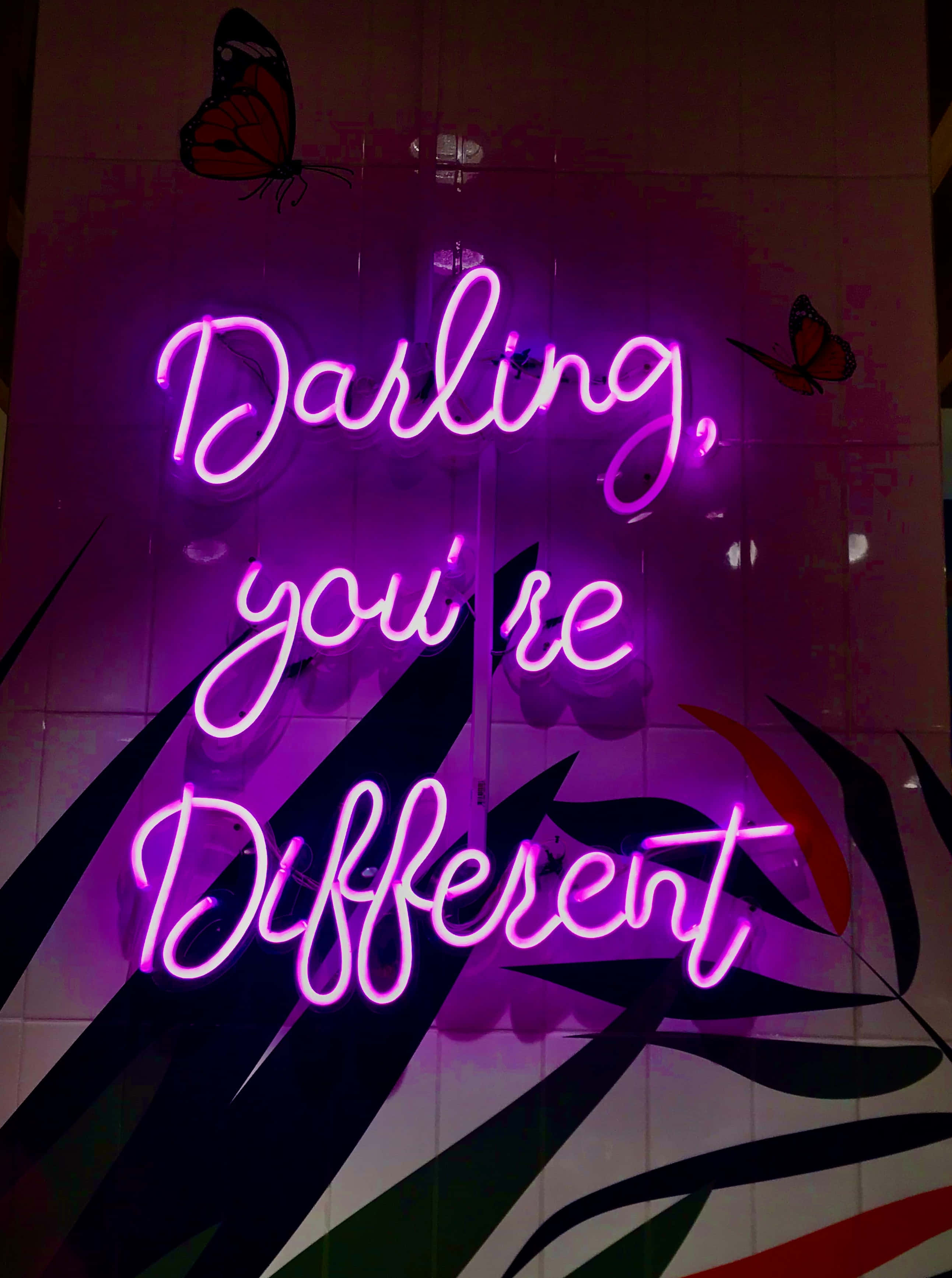 Deja que tus sueños cobren vida con neón morado Fondos de pantalla