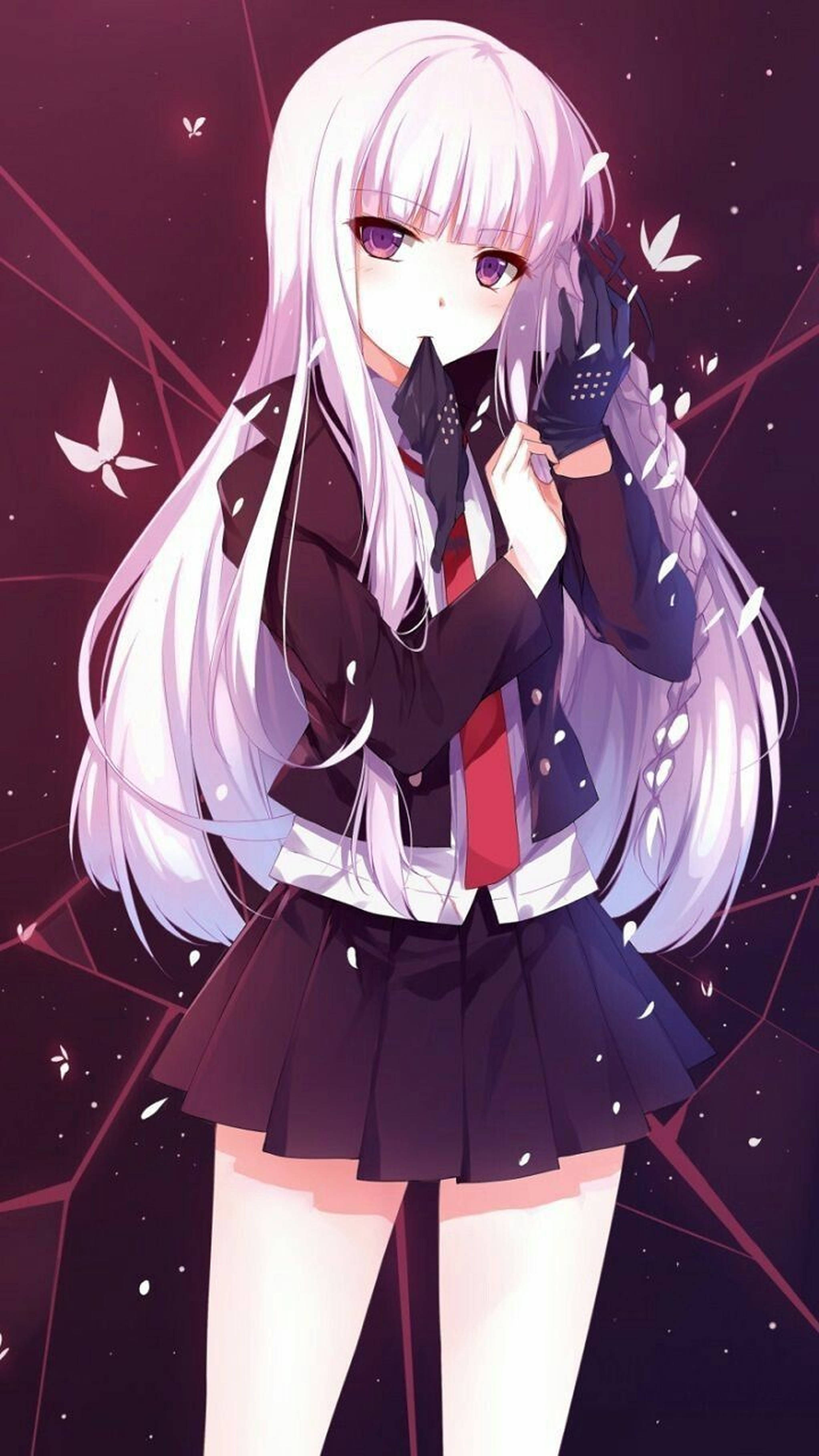 Delicia para Entusiastas del Anime: Kyouko Kirigiri en Fondo de Pantalla para iPhone Fondos de pantalla