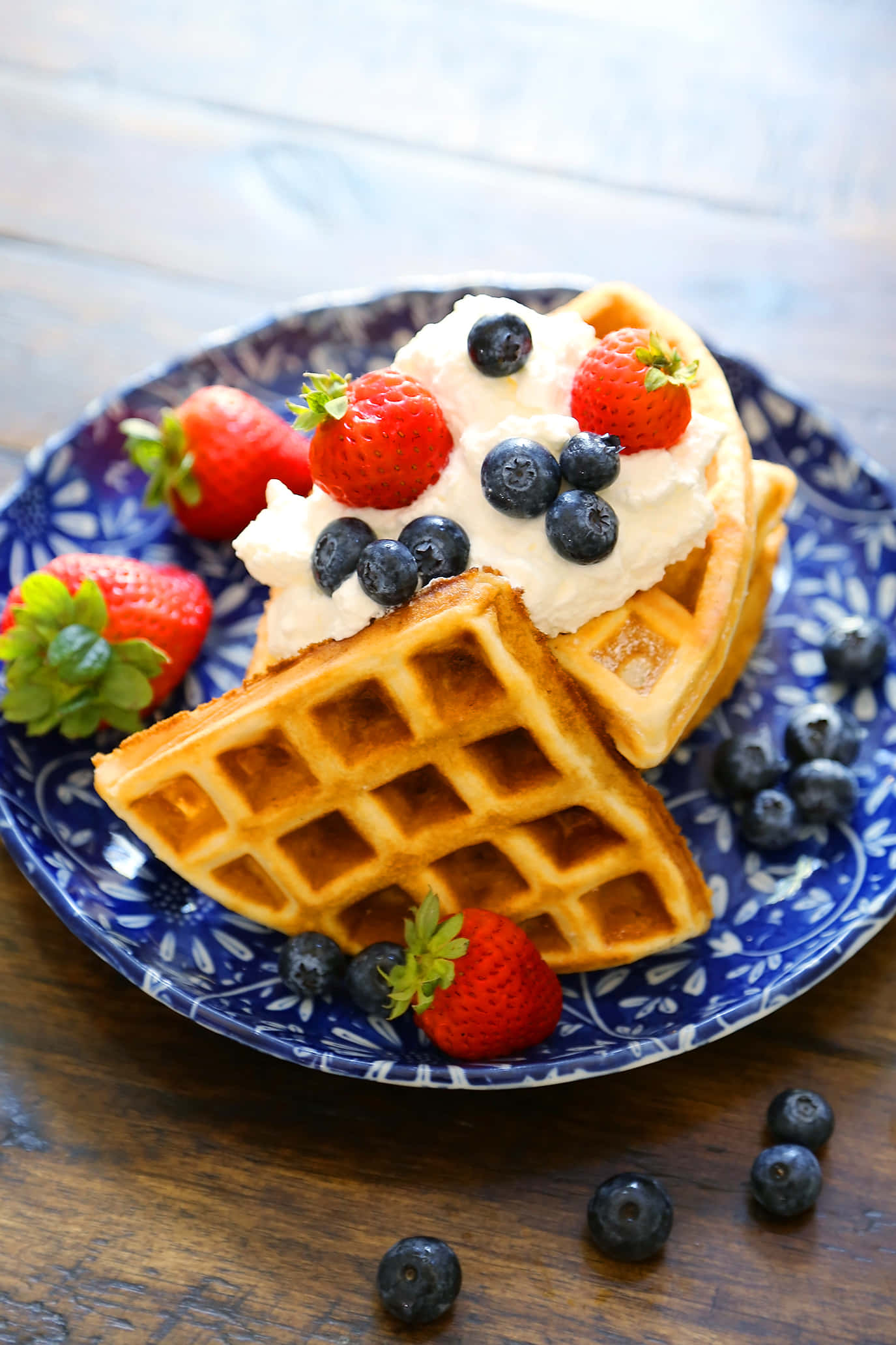 Delicioso Waffle Belga Cubierto de Chocolate Fondos de pantalla