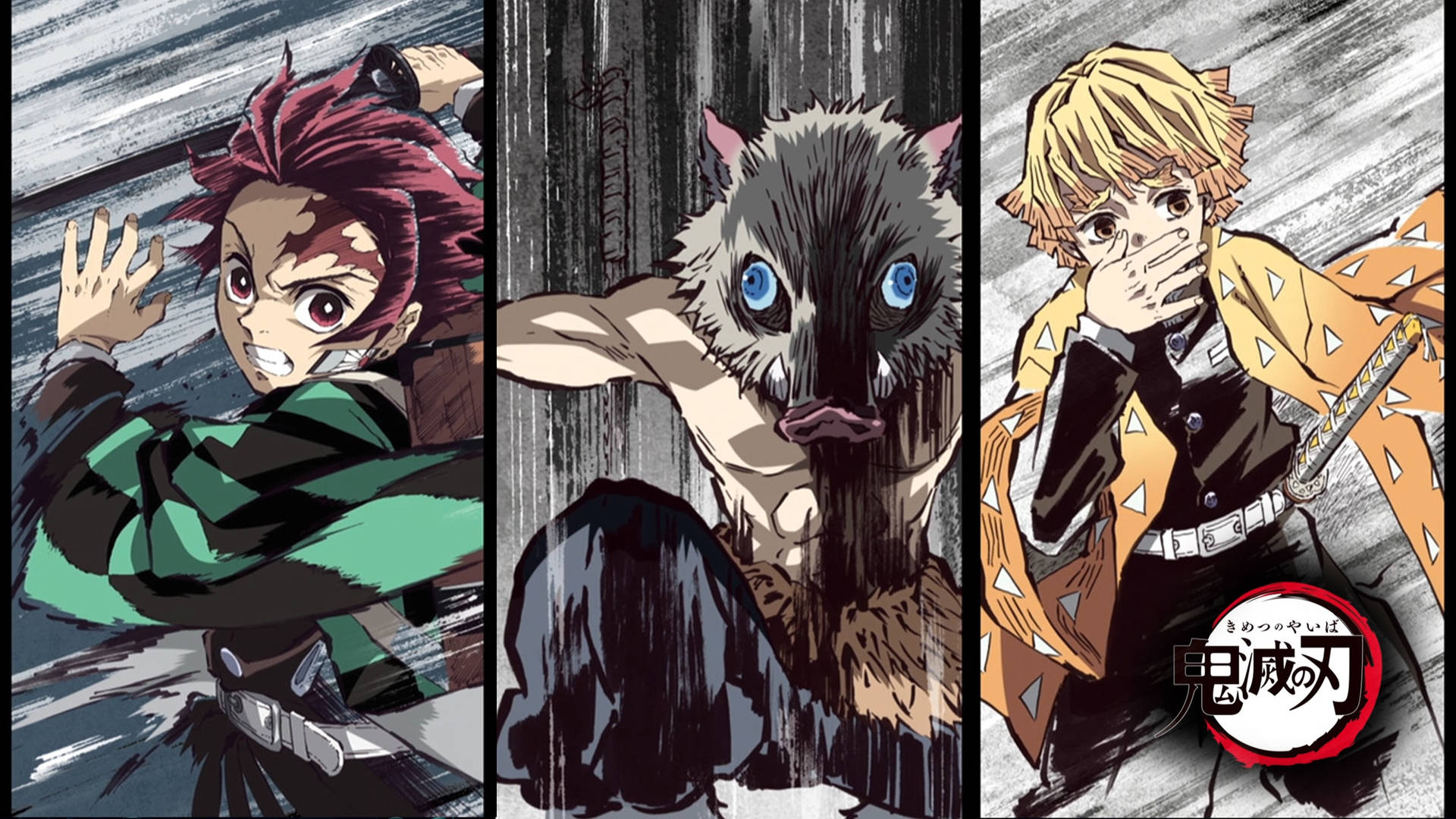 Fondo de pantalla dramático de Demon Slayer en 4k