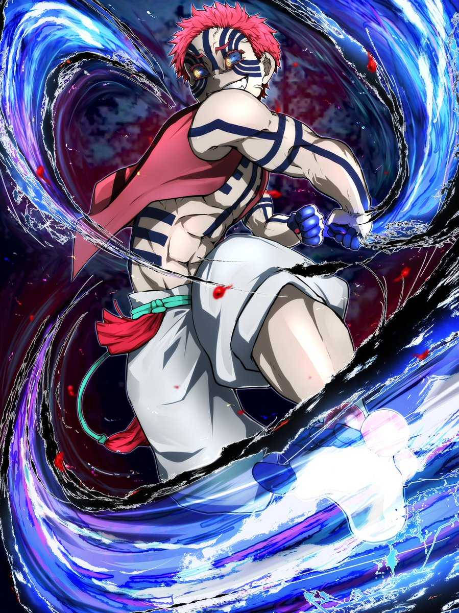 Demon Slayer Akaza Movimiento de Aniquilación Tipo Fondos de pantalla