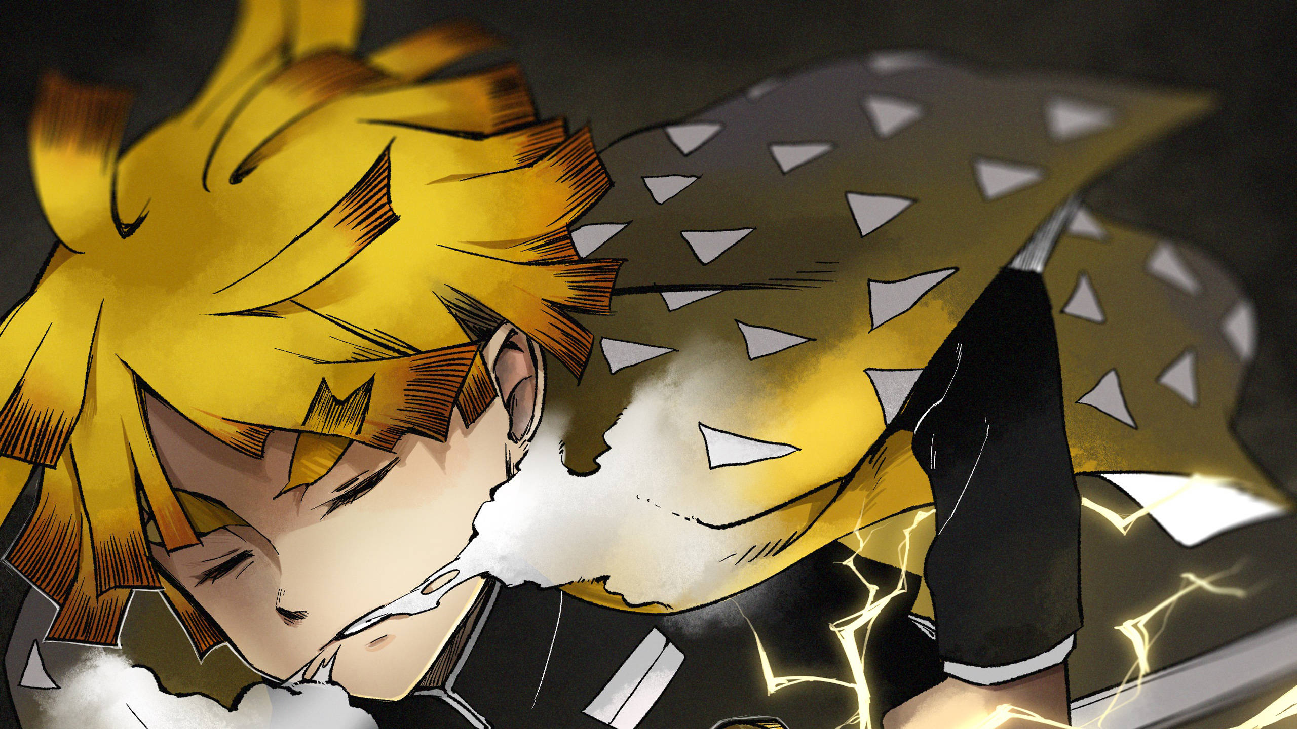 Demon Slayer Zenitsu Respiración del Trueno Fondos de pantalla