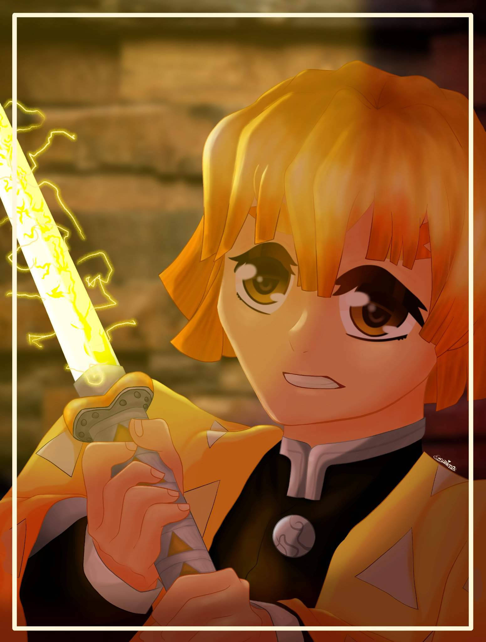 Demon Slayer Zenitsu Asustado Fondos de pantalla