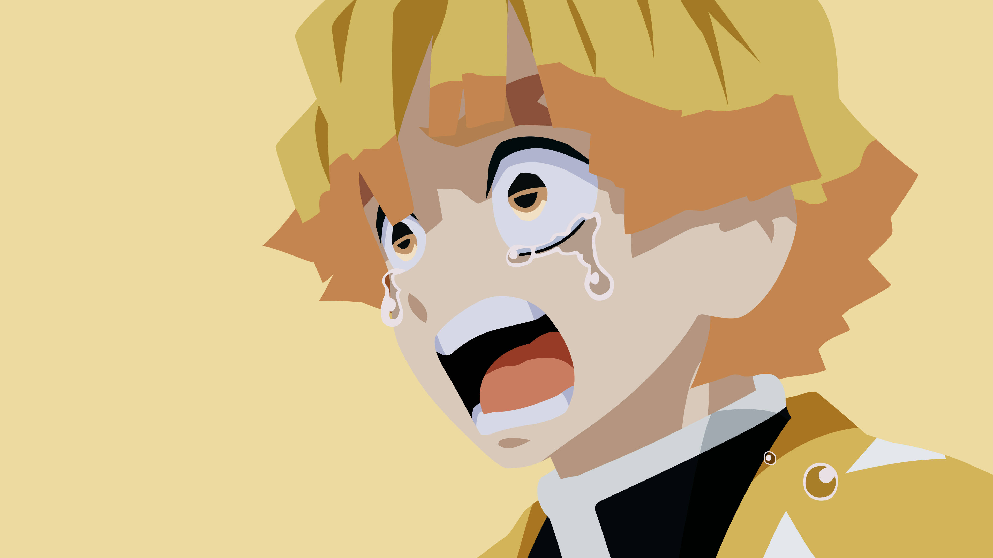 Demon Slayer Zenitsu Llorando Fondos de pantalla