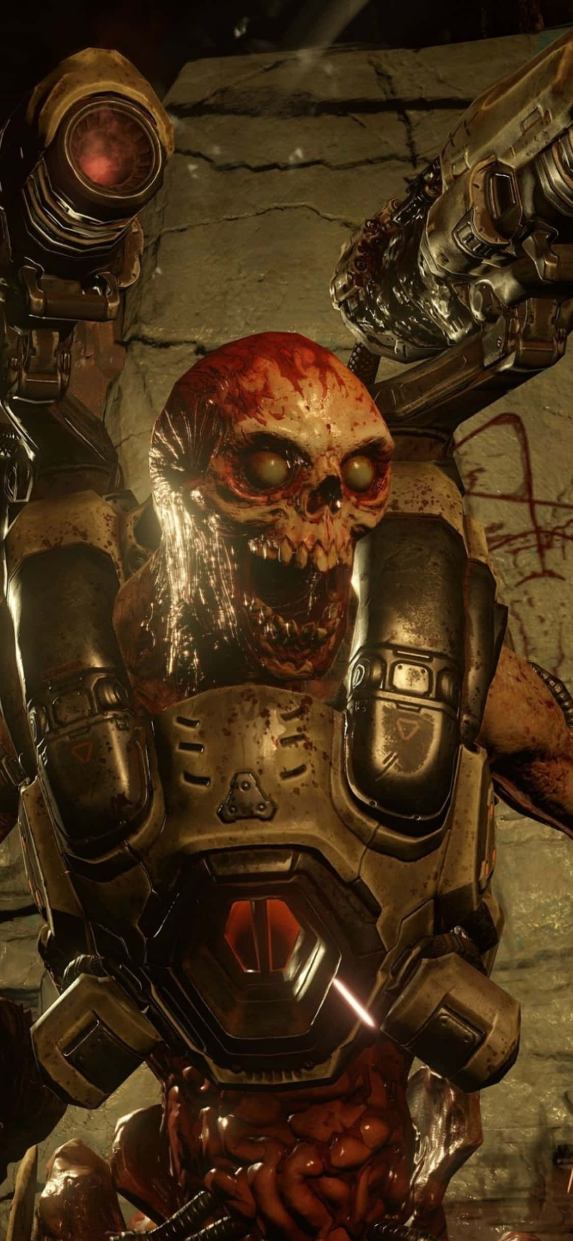 Demonio Calavera Doom Fondo de iPhone Xs Fondos de pantalla