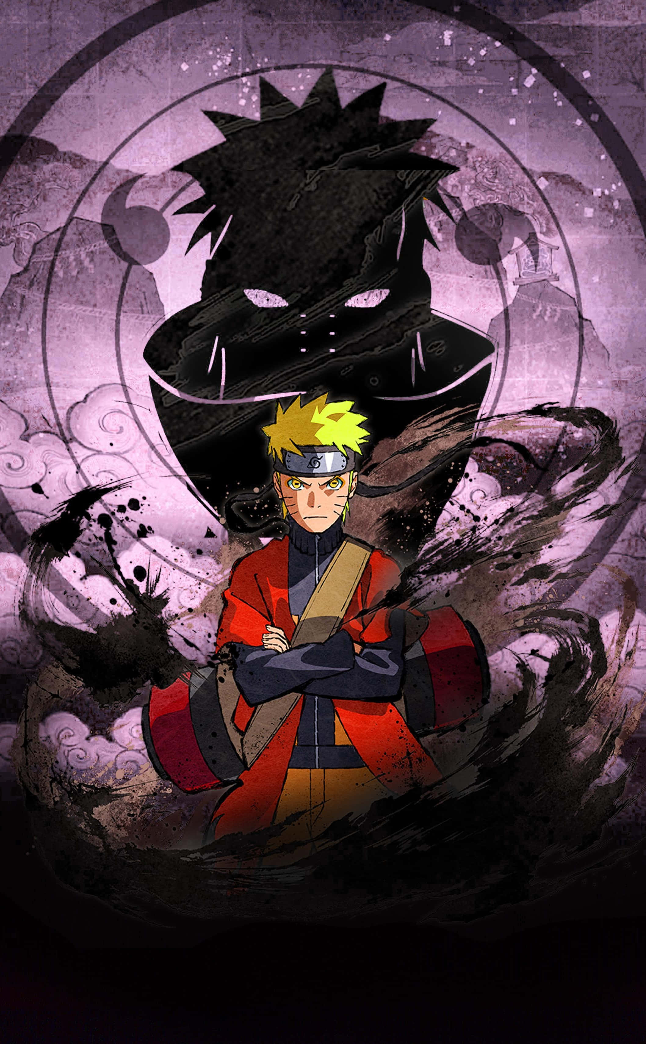 Desata el poder del Nueve Colas con este fondo de pantalla épico de Naruto para celular Fondos de pantalla