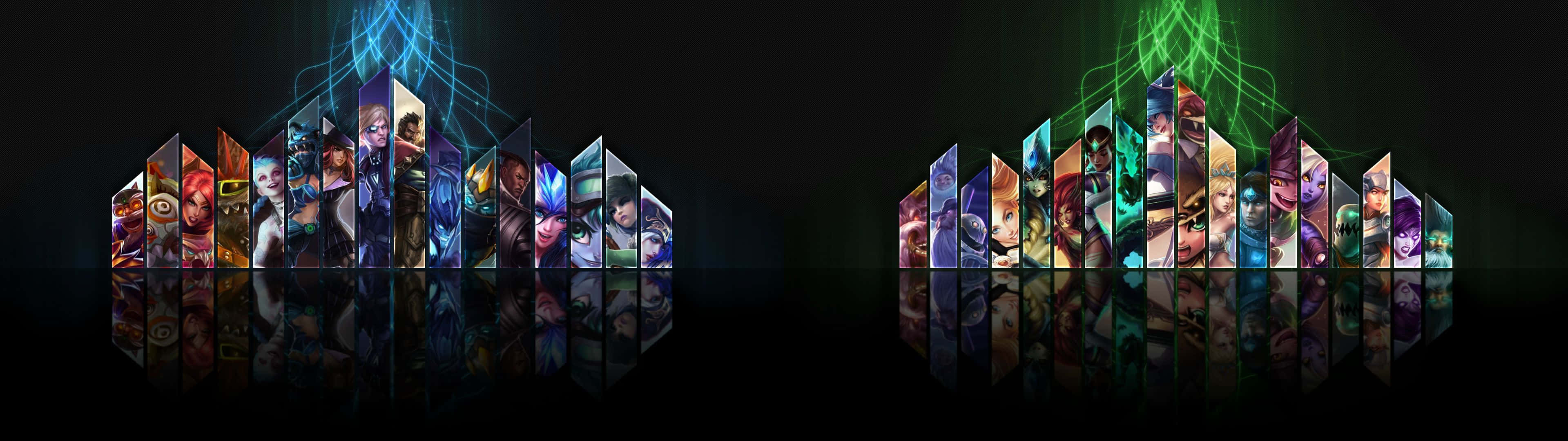 Desbloquea Aventuras Épicas en League Of Legends: Dual Screen Fondos de pantalla
