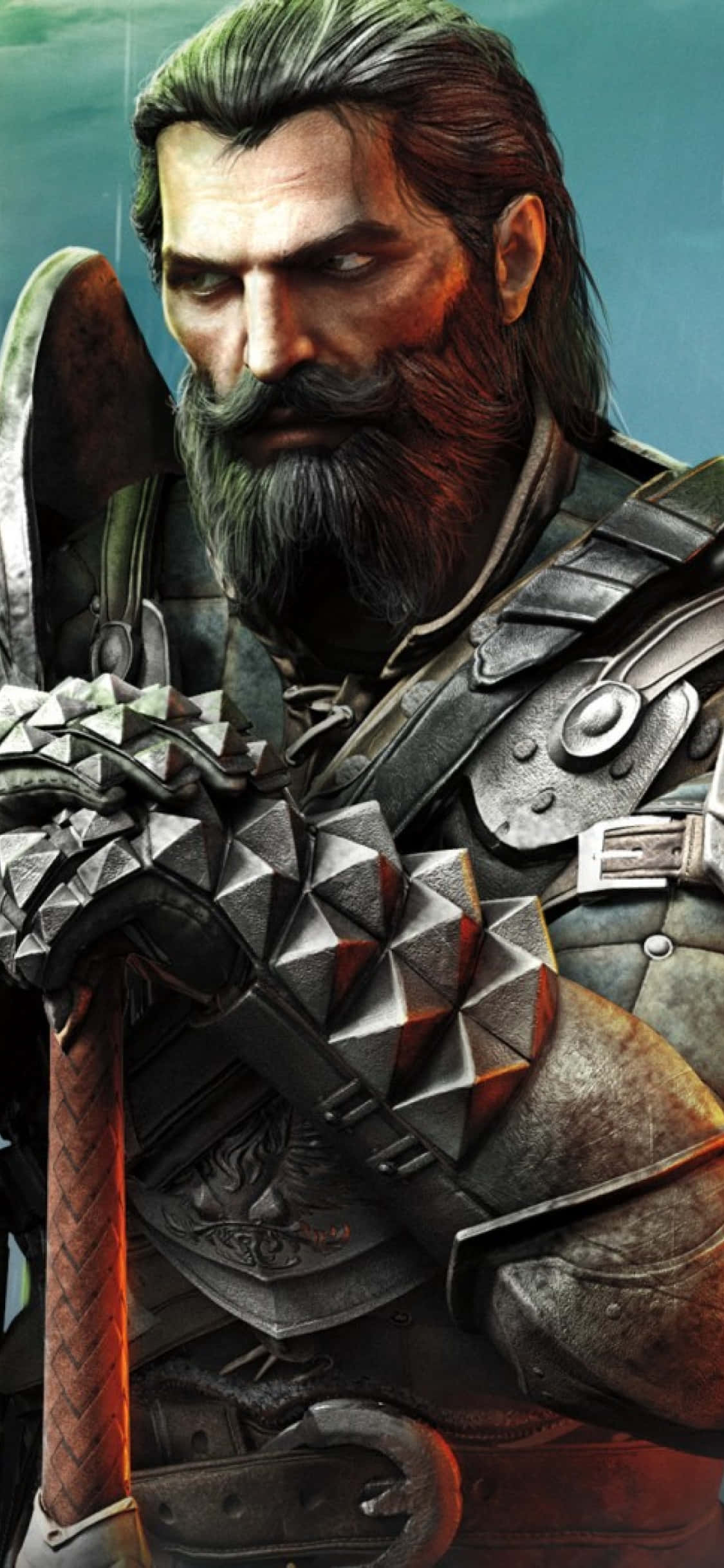 Desbloquea el poder de protegerte en el mundo de Dragon Age Inquisition con el nuevo iPhone Xs. Fondos de pantalla