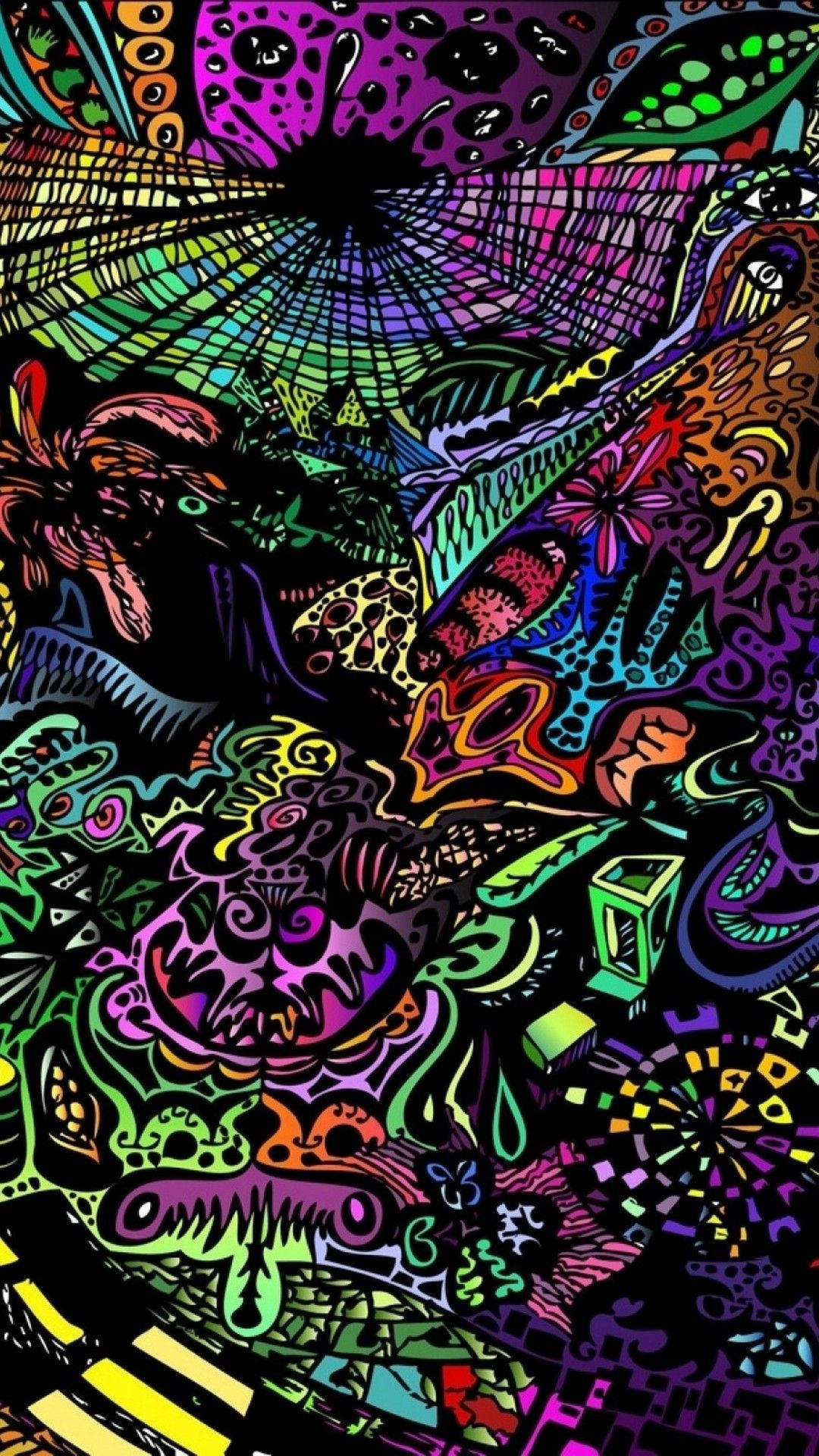 Desbloquea tu imaginación a través del maravilloso mundo del arte psicodélico estético Fondos de pantalla