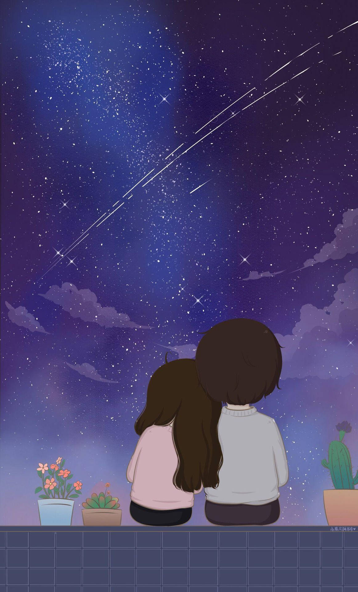 Descanso de amor en caricatura Fondos de pantalla