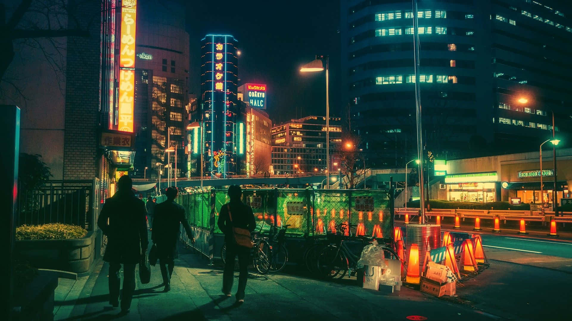 Descubre el oasis urbano de Neon City Fondos de pantalla
