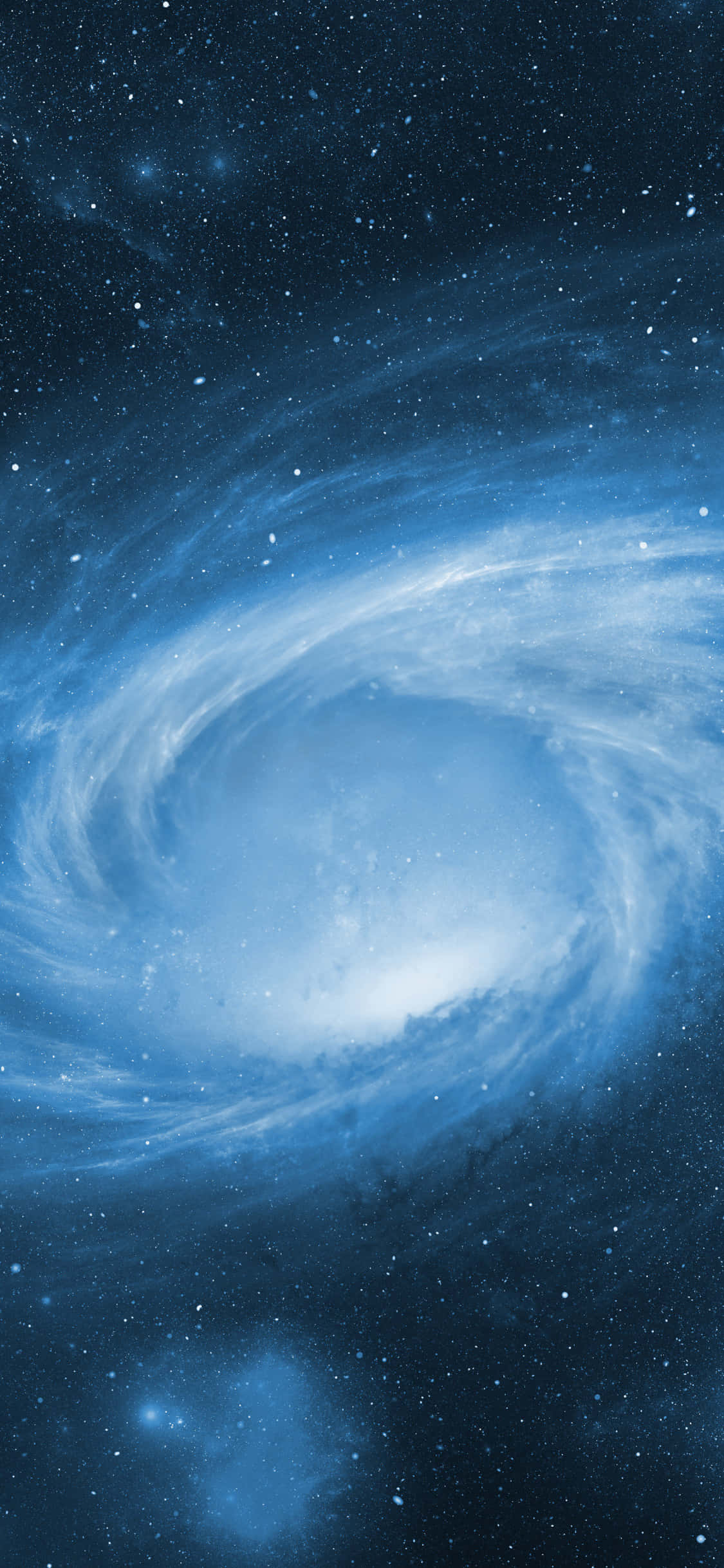 Descubre la belleza de la naturaleza con el iPhone Galaxia Azul Fondos de pantalla