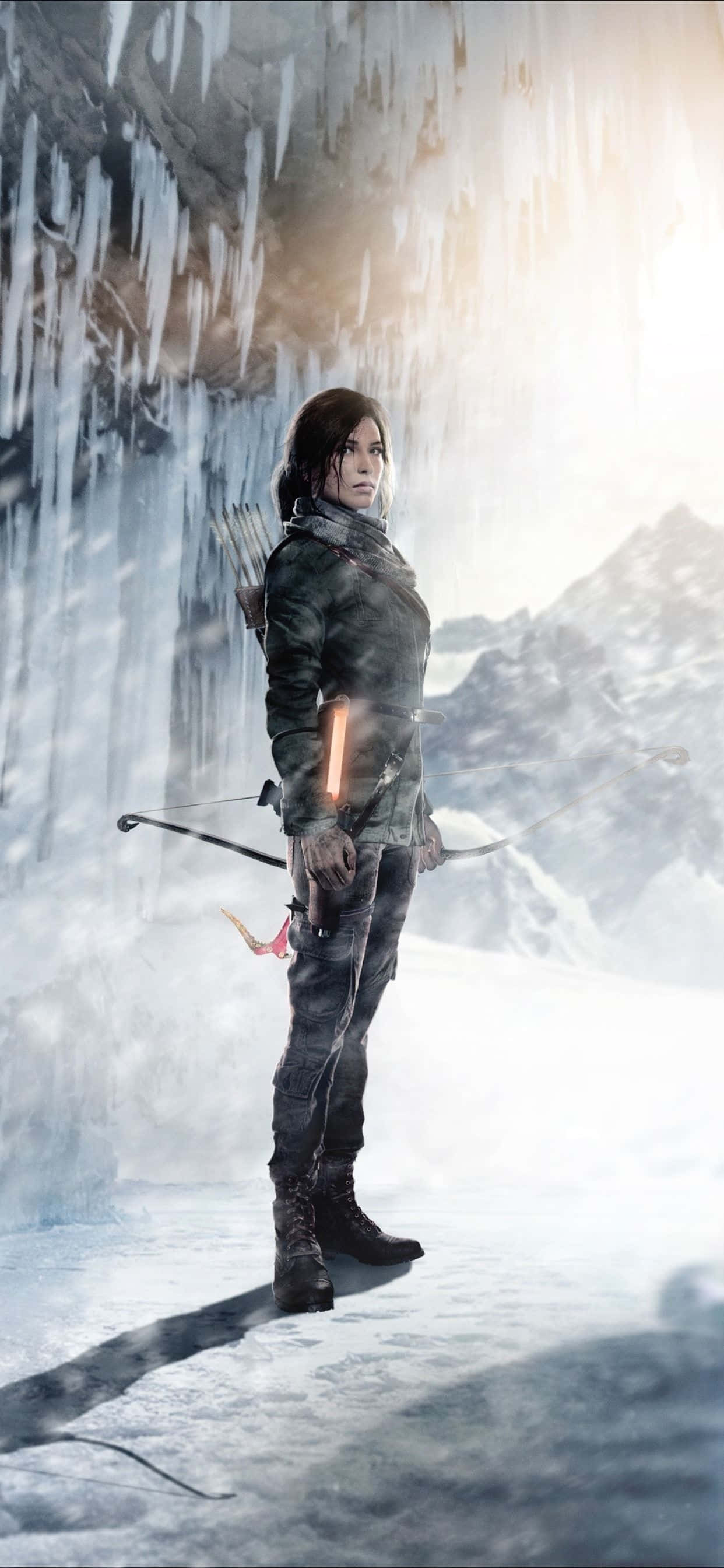 “Descubre secretos y aventuras en tu iPhone Xs Max con Rise of the Tomb Raider” Fondos de pantalla