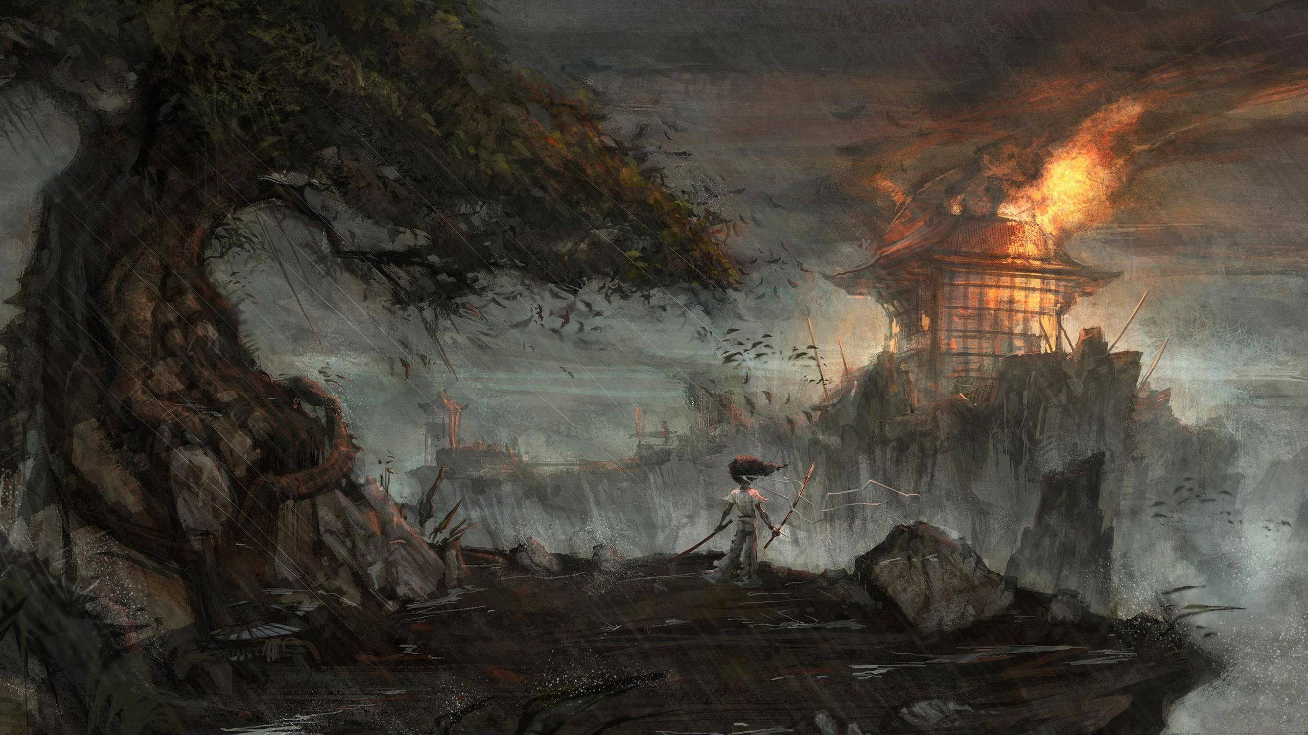 Destrucción Samurai Japonesa Fondos de pantalla