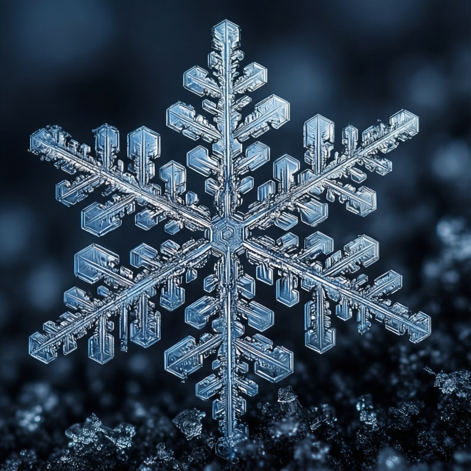 Detalle macro de copo de nieve Fondos de pantalla