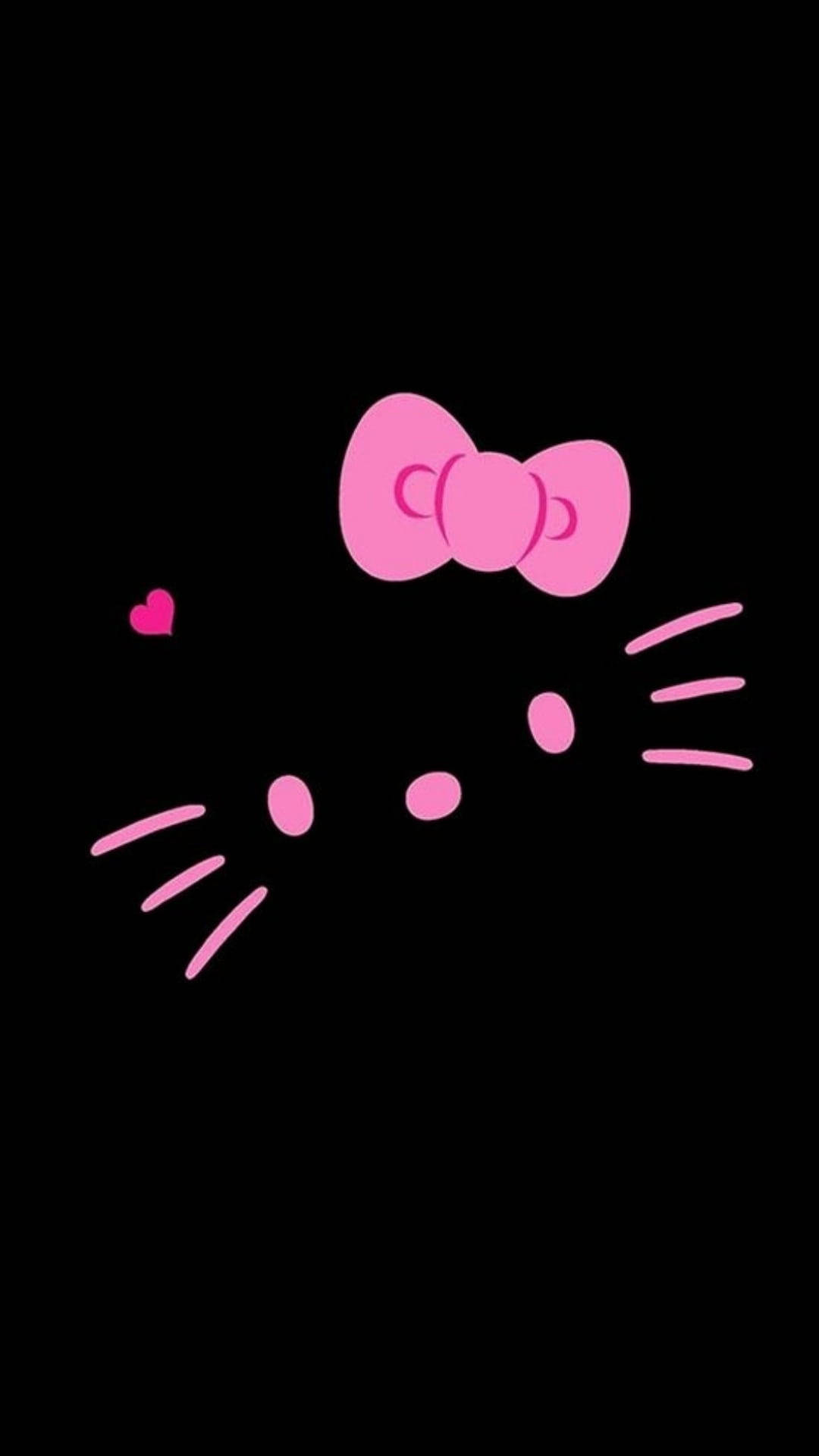 Detalles del Rostro Negro de Hello Kitty Fondos de pantalla