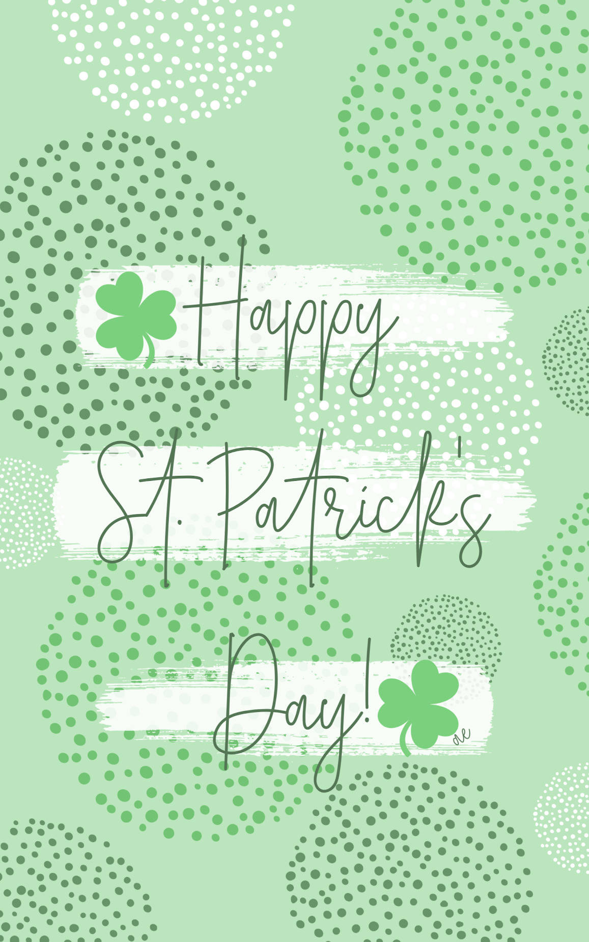 Día de San Patricio en Verde Pastel Fondos de pantalla