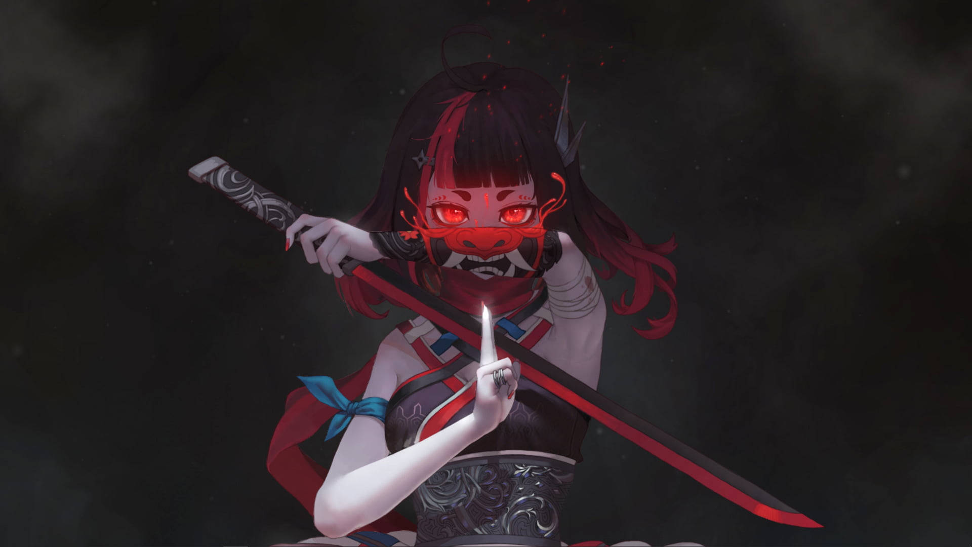 Diablo Rojo de Anime Fondos de pantalla