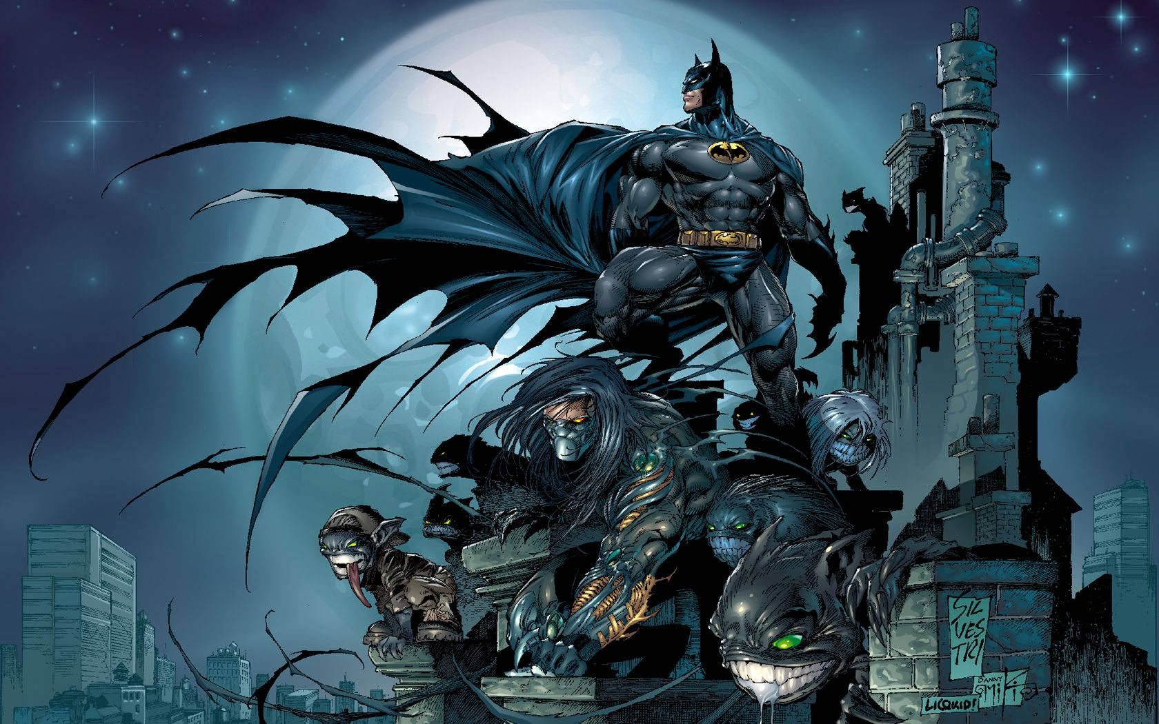 Dibujo de cómic de Batman Fondos de pantalla