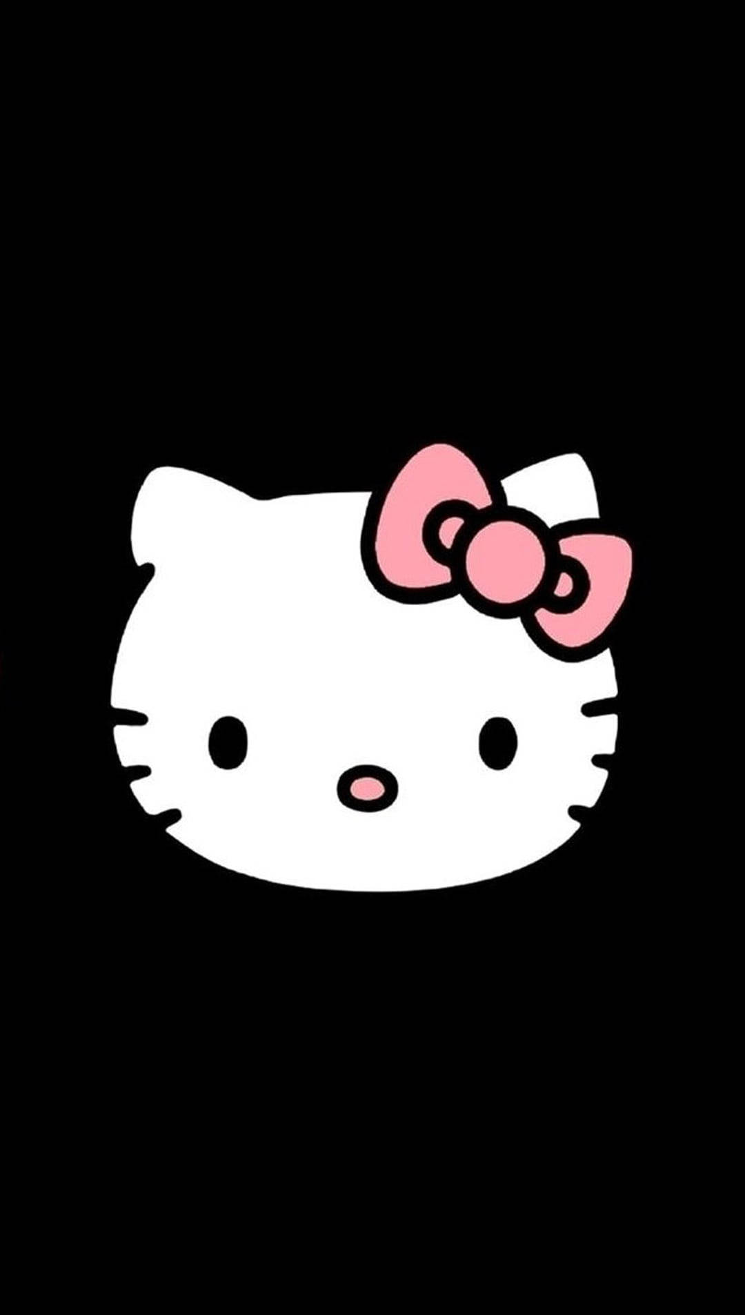 Dibujo de Hello Kitty en Negro Fondos de pantalla