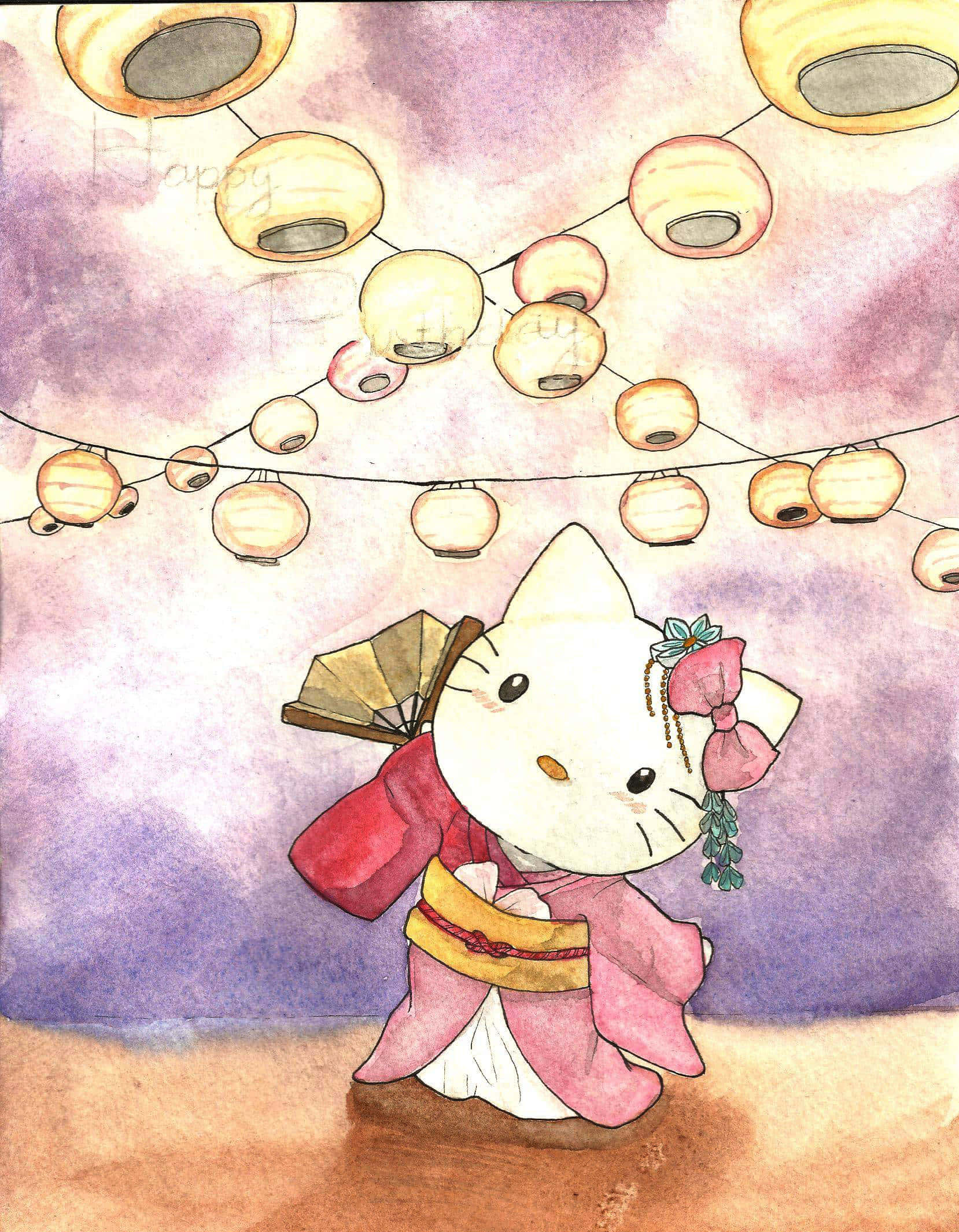 Dibujo de Hello Kitty Sanrio Pfp Fondos de pantalla