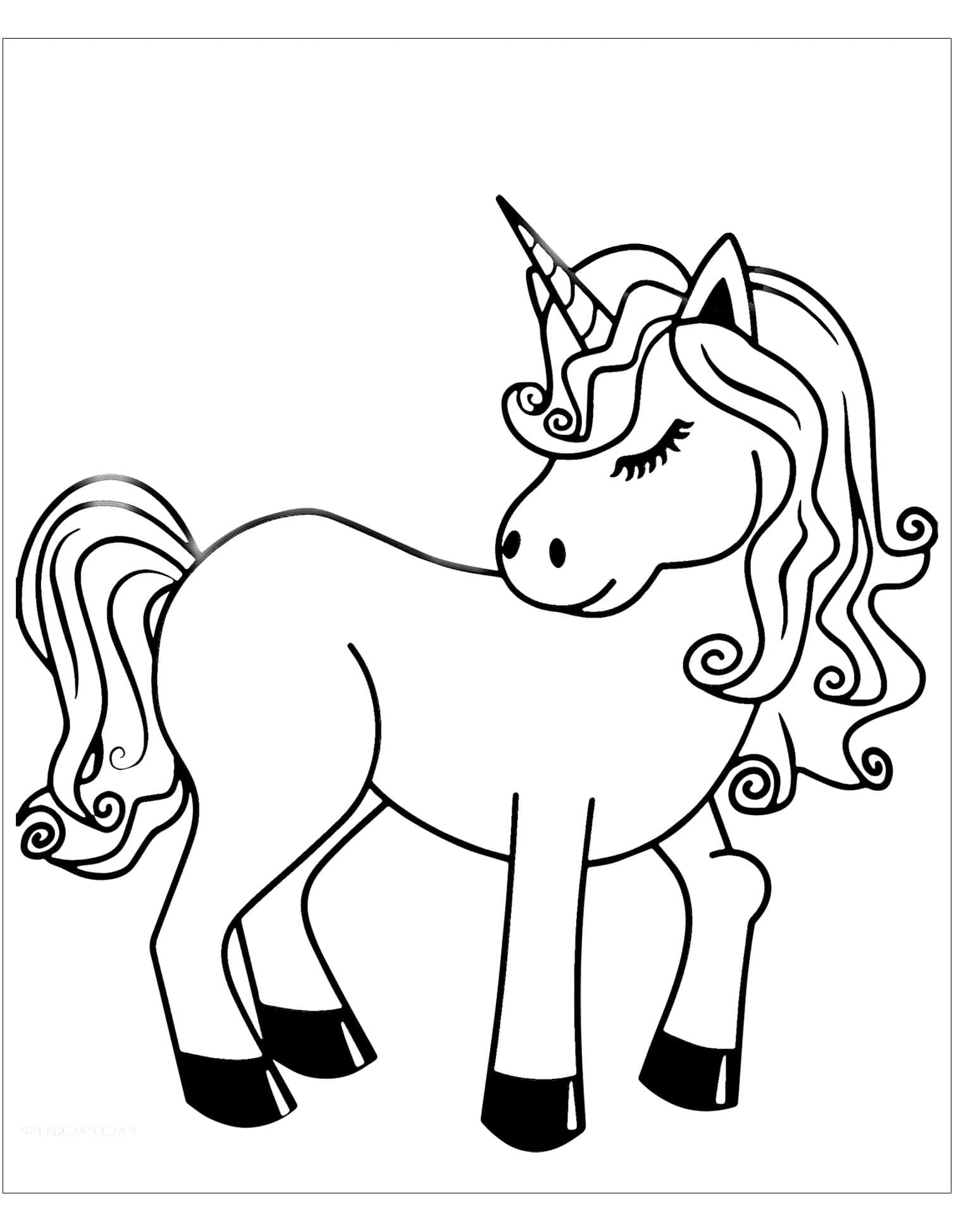 Dibujo de Unicornio a Línea Fondos de pantalla