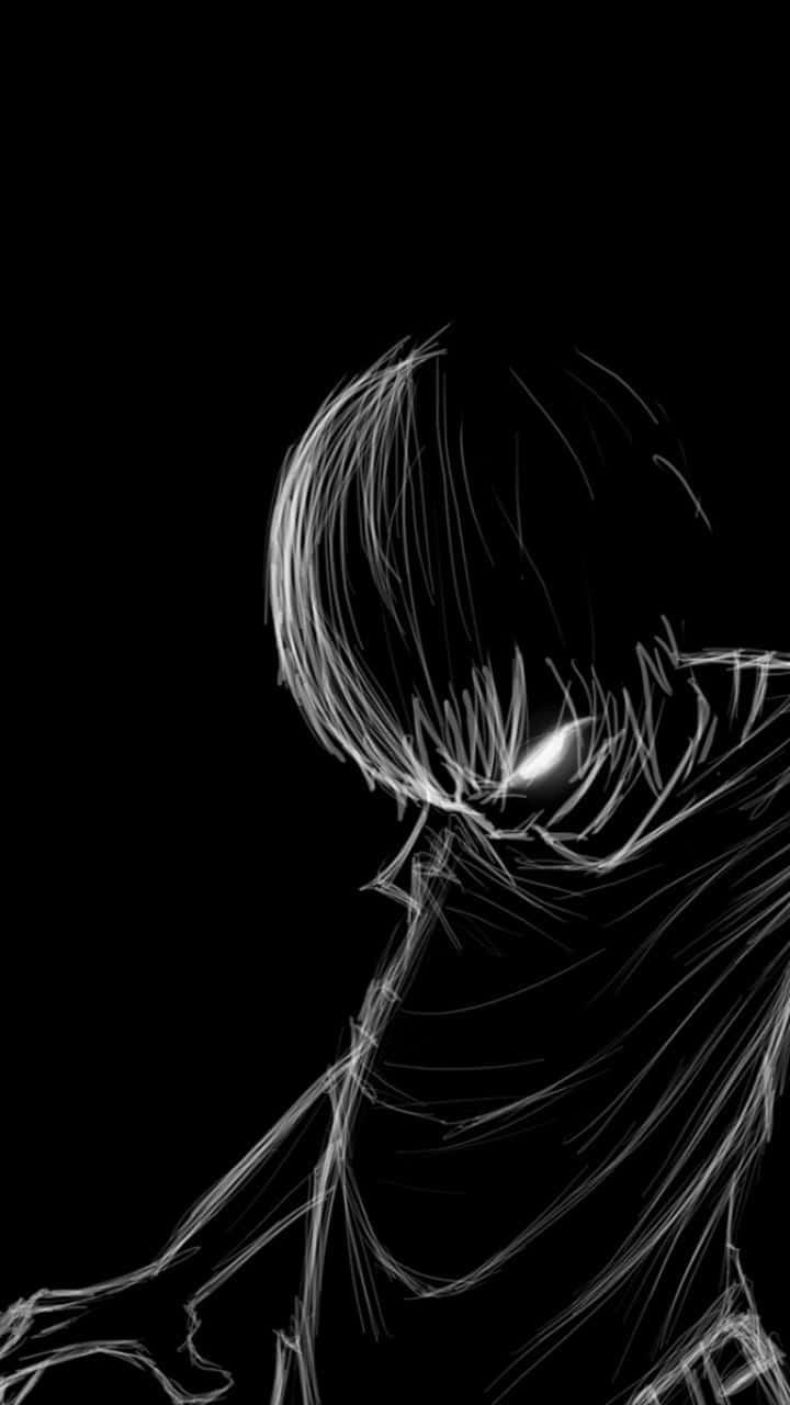 dibujo en blanco y negro de una persona Fondos de pantalla