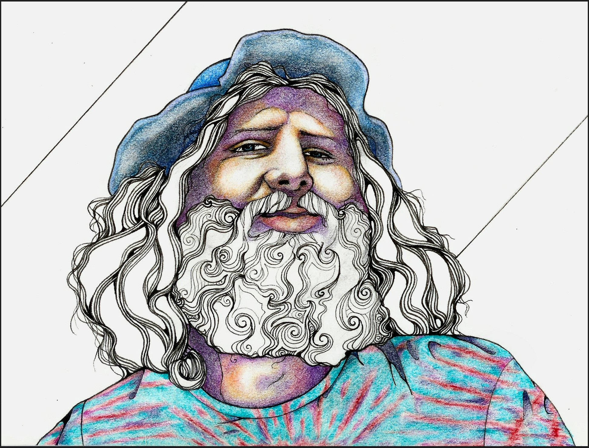 Dibujo Genial de un Anciano Fondos de pantalla