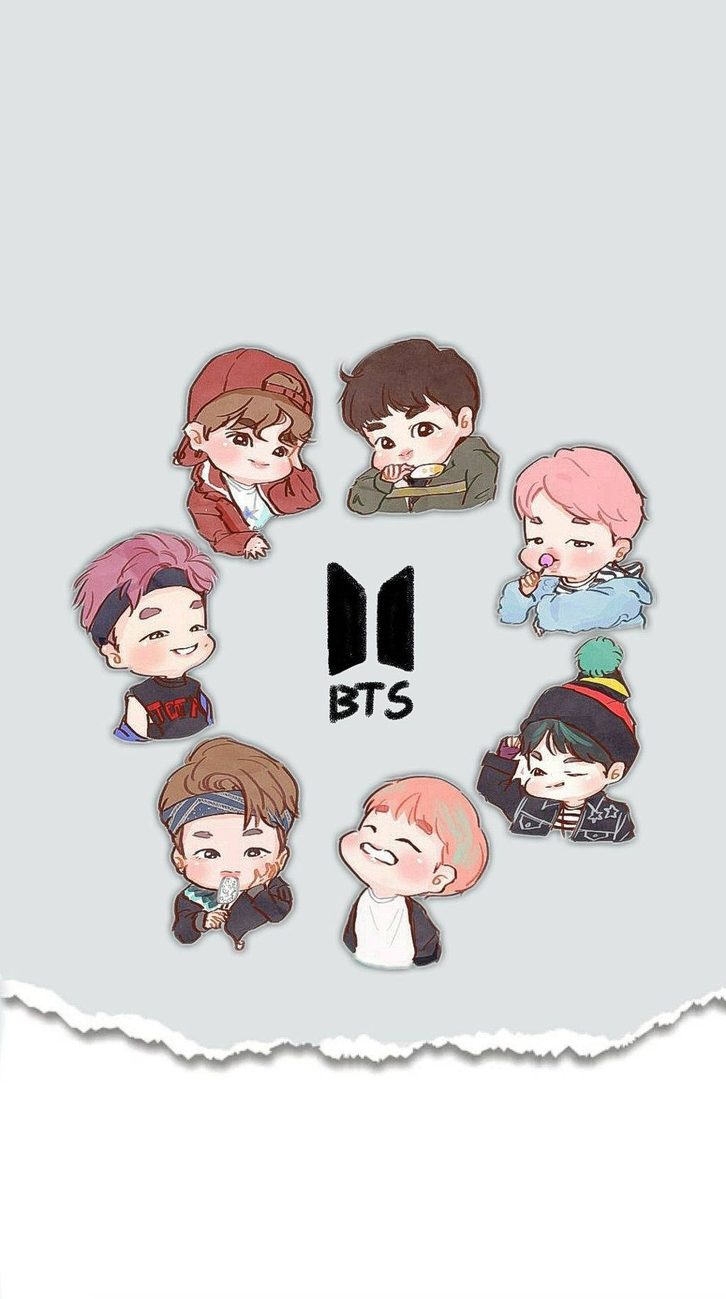 Dibujo lindo de BTS B21 Logo Fondos de pantalla