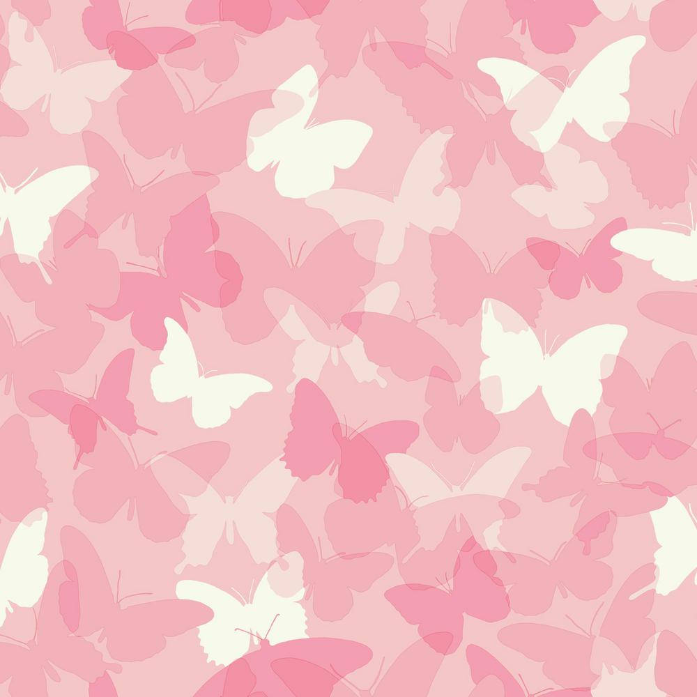 Dibujos de mariposas blancas y rosas adorables