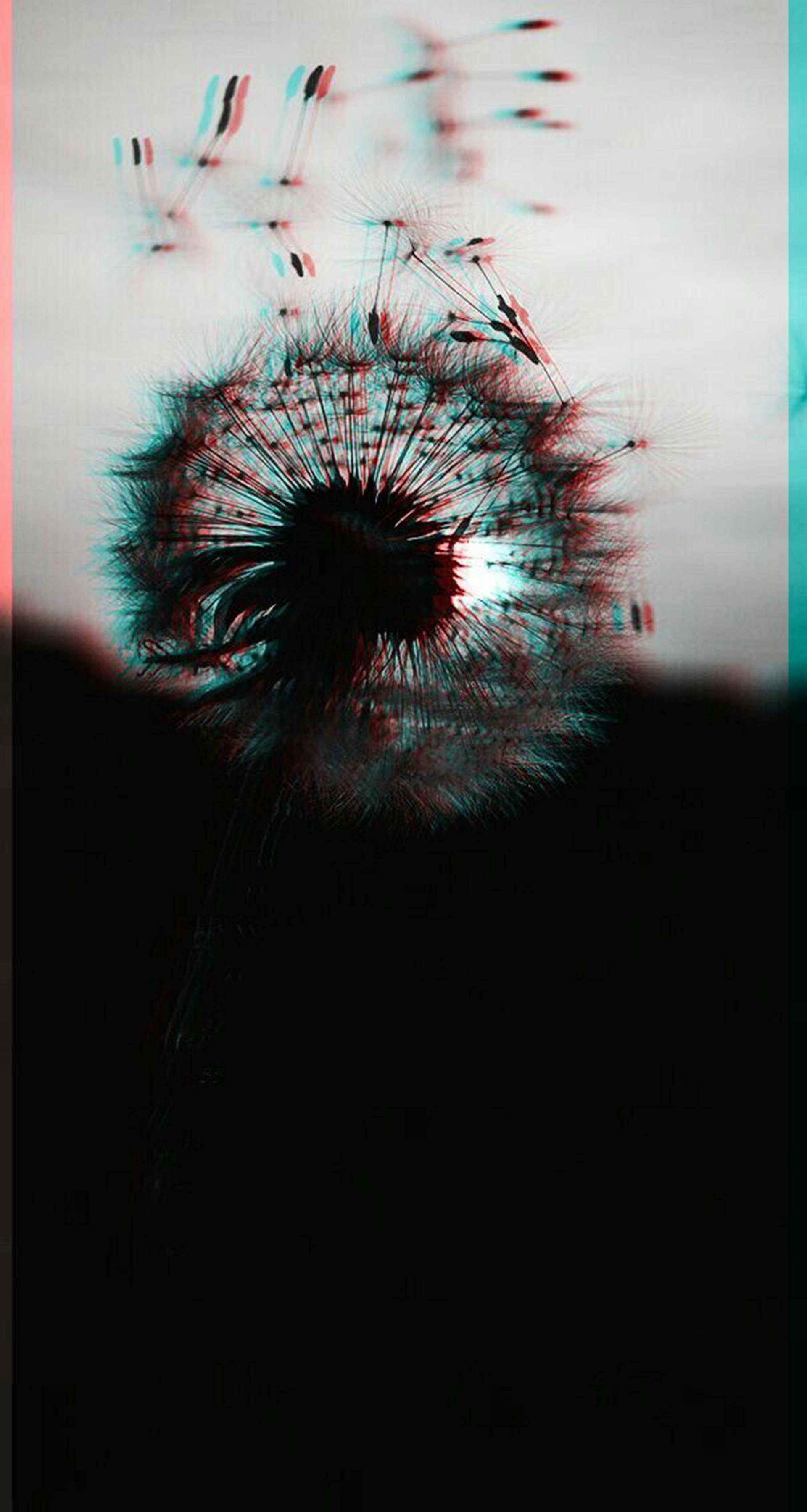 Diente de león estético oscuro y psicodélico Fondos de pantalla