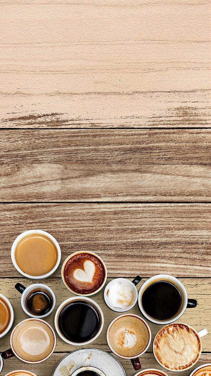Diferentes Tazas de Café Estético Fondos de pantalla