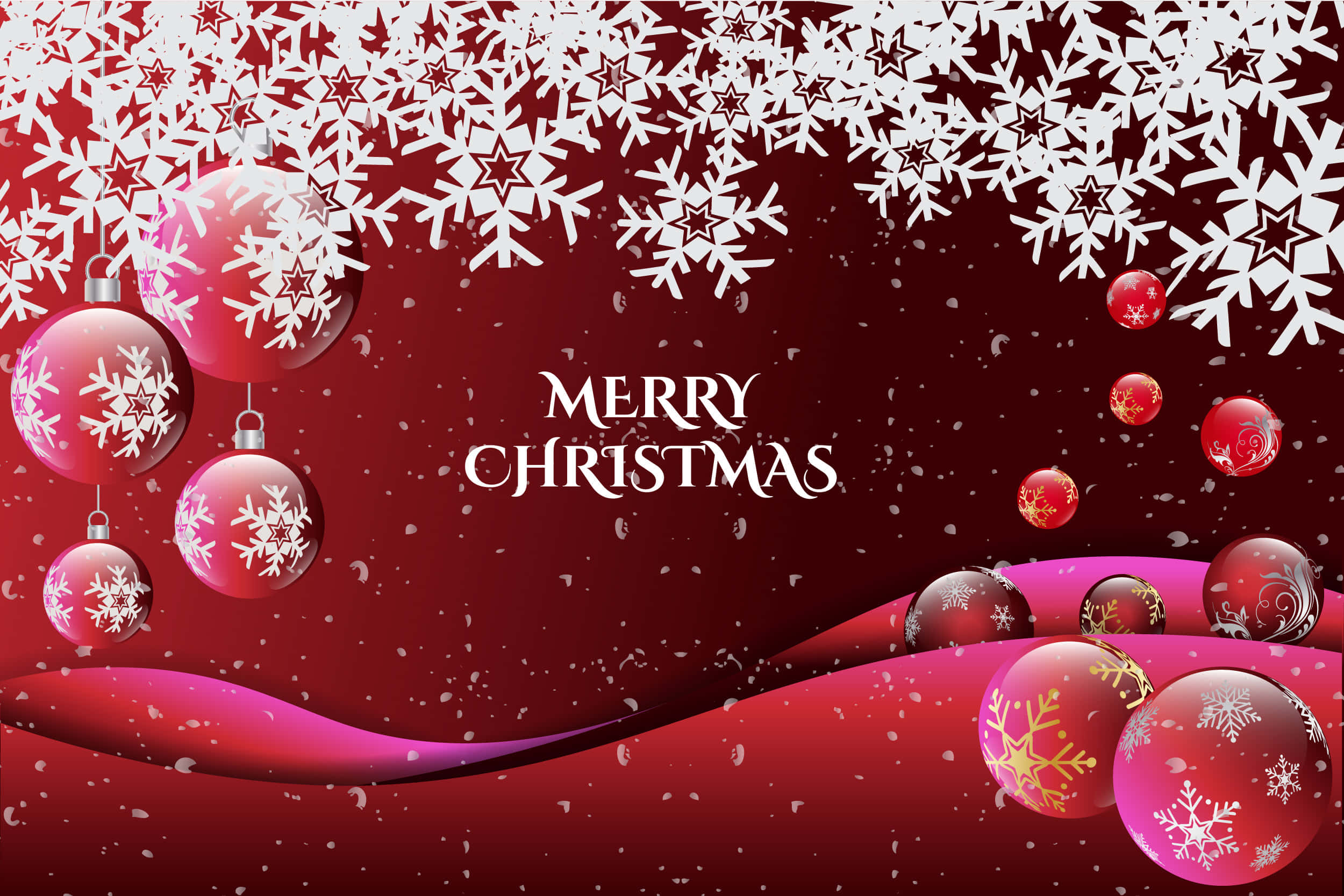 Difunde el espíritu navideño con este hermoso paisaje de Navidad Fondos de pantalla