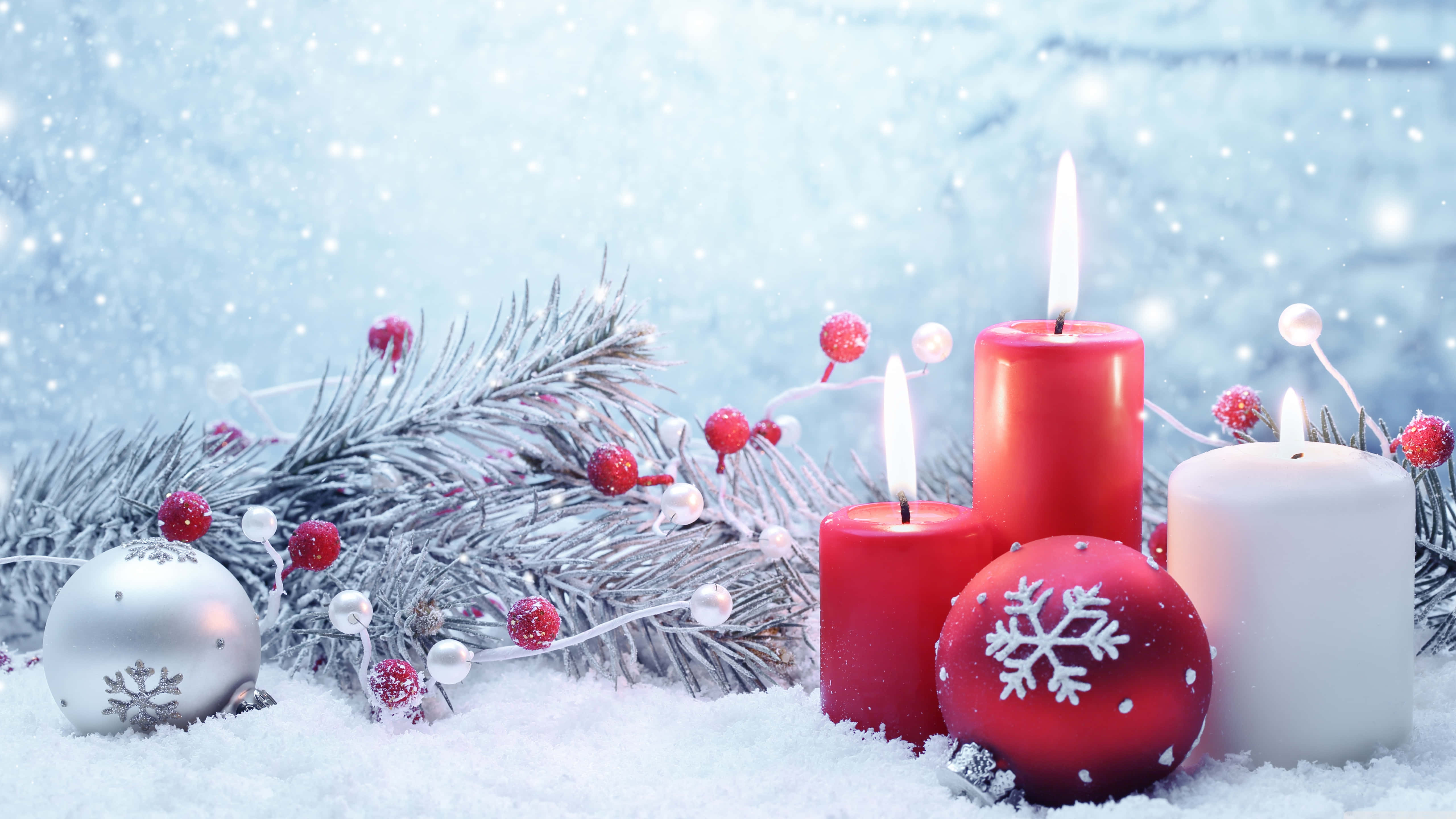 Difunde la alegría festiva navideña con esta hermosa imagen de Navidad Fondos de pantalla