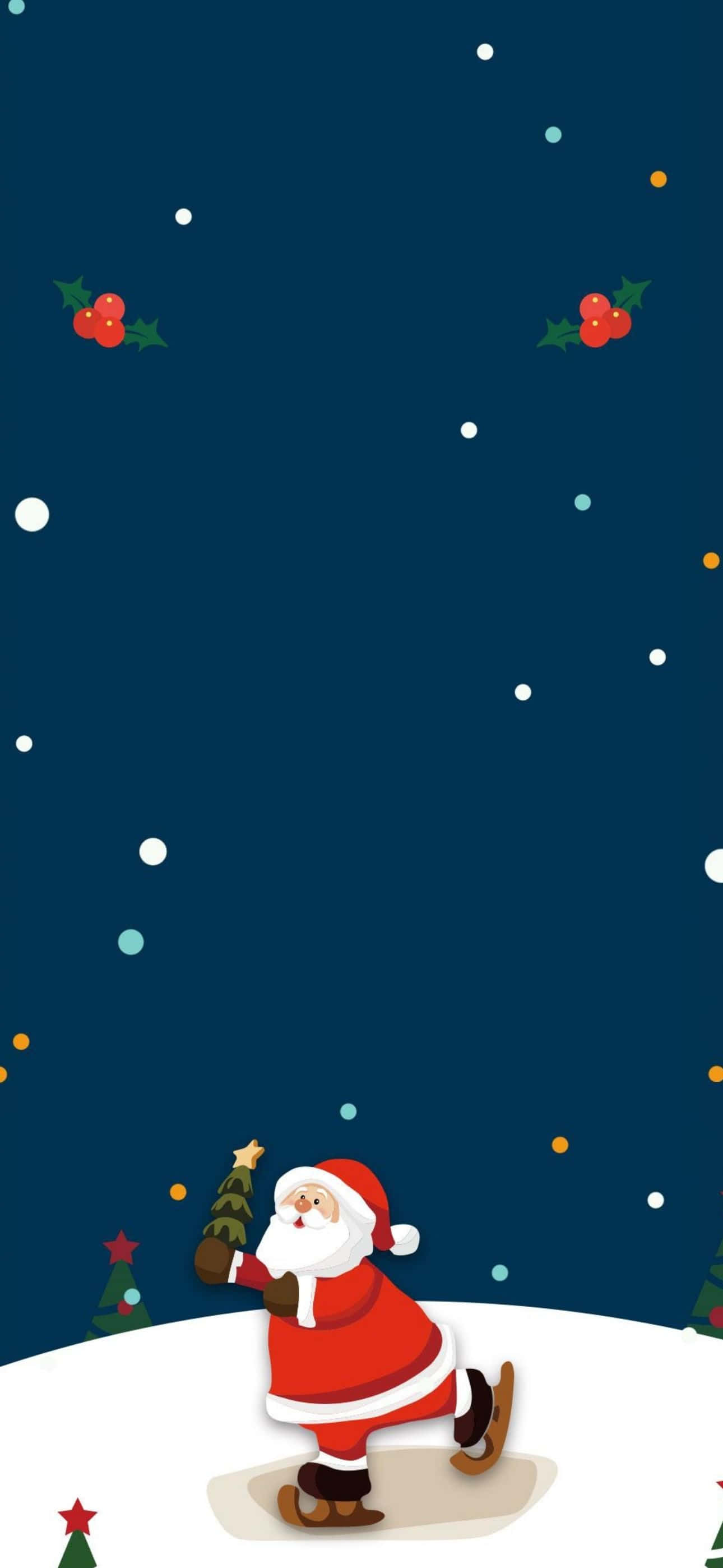 Difunde la alegría navideña con un iPhone navideño Fondos de pantalla