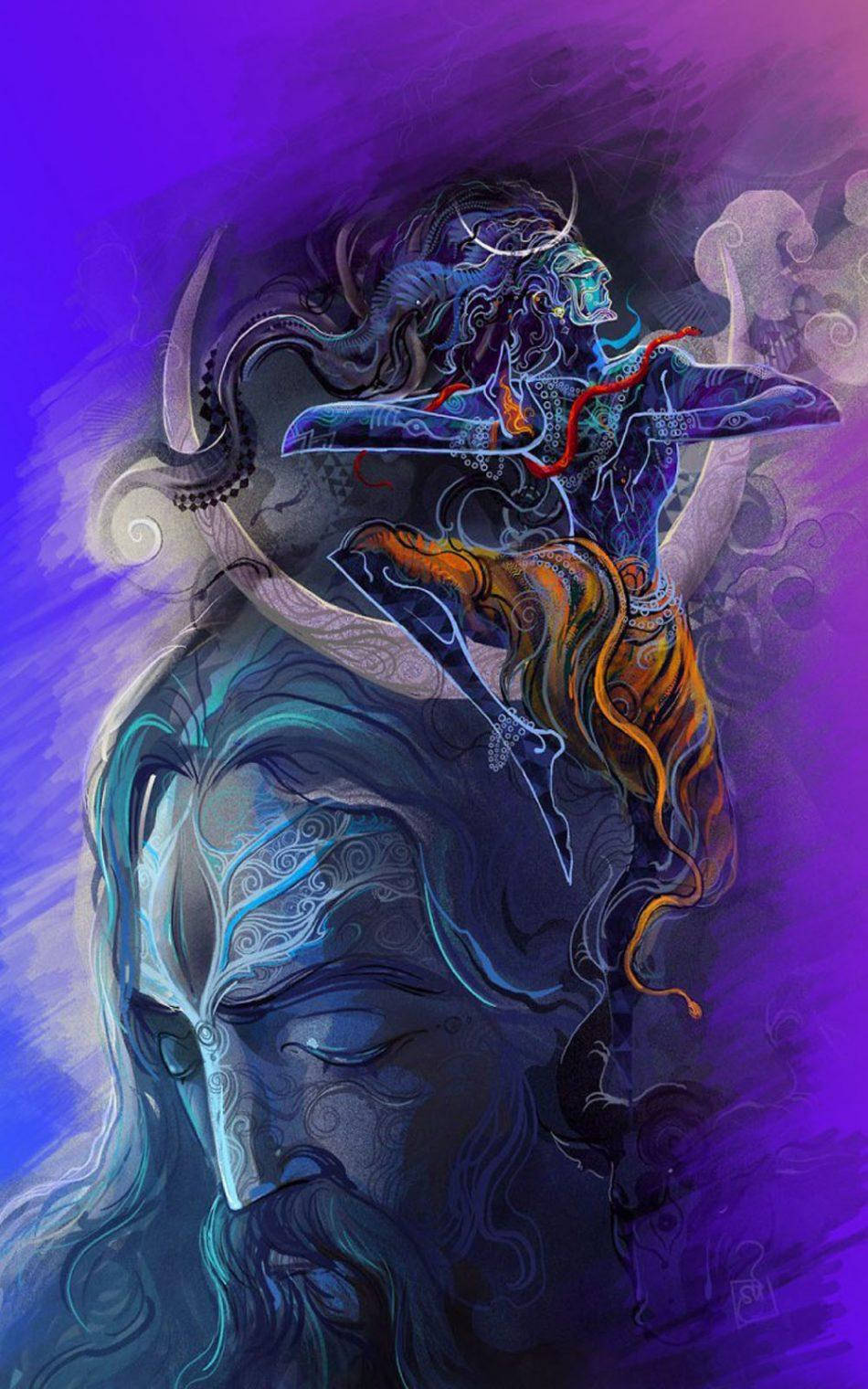 Dios Móvil Shiva Arte del Dios Hindú Fondos de pantalla