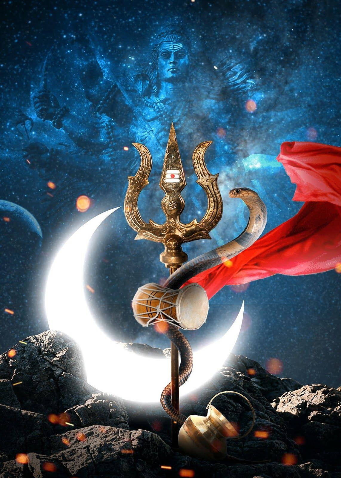 Dios Móvil Simbolismo de Shiva Tridente Vasuki Fondos de pantalla