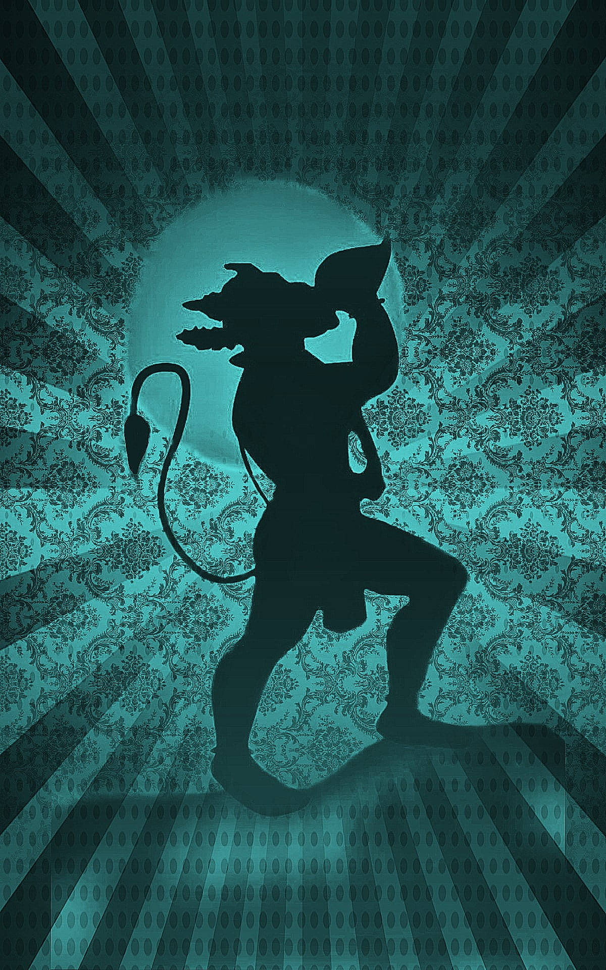 Dios Verde Hanuman con Caracola Fondos de pantalla