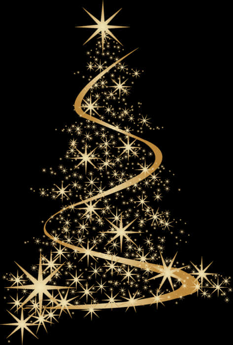Diseño Abstracto de Árbol de Navidad Dorado Fondos de pantalla