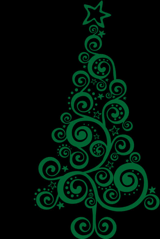 Diseño Abstracto de Árbol de Navidad en Espiral Fondos de pantalla