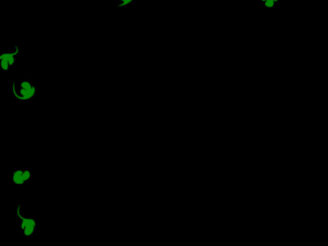 Diseño abstracto de borde floral verde Fondos de pantalla