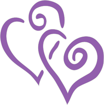 Diseño abstracto de corazón púrpura Fondos de pantalla