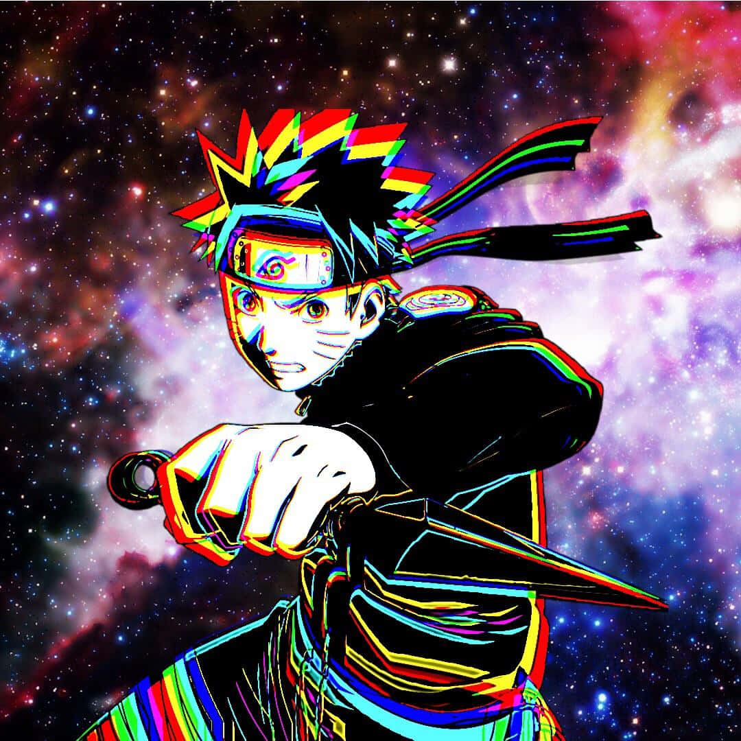 Diseño artístico de glitch de Naruto Fondos de pantalla