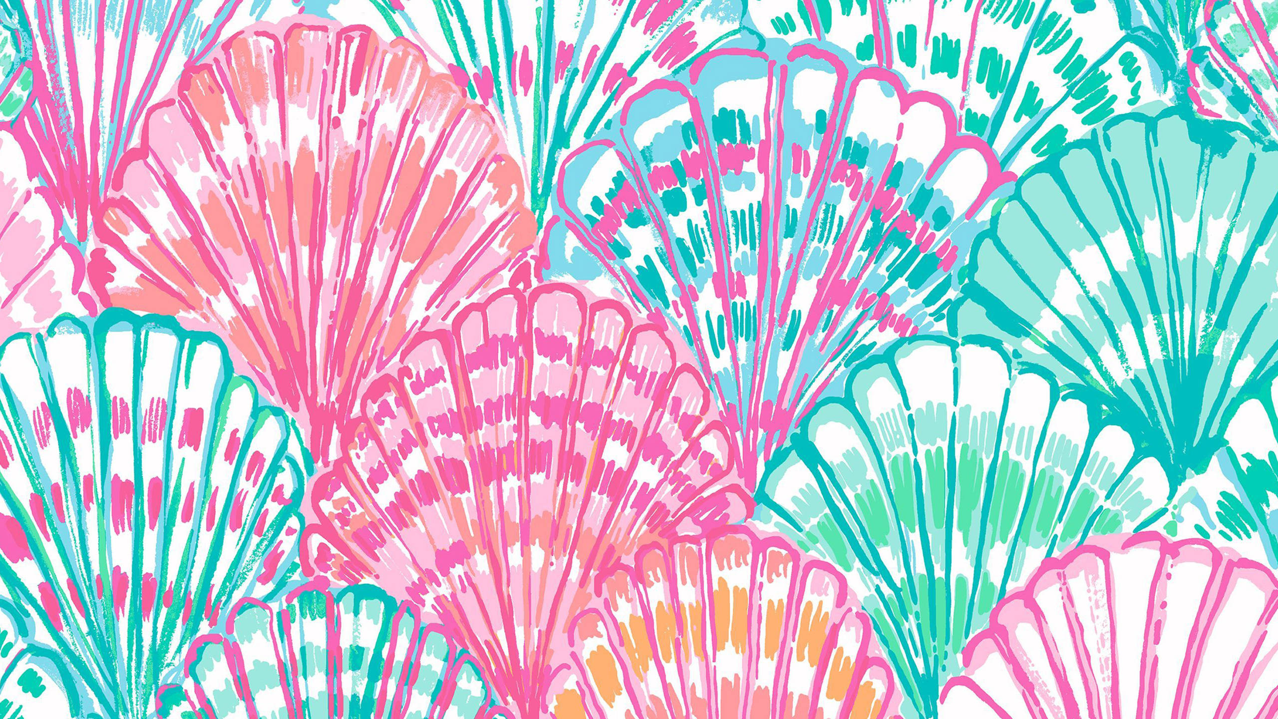 Diseño de conchas preppy y colorido para foto de perfil Fondos de pantalla