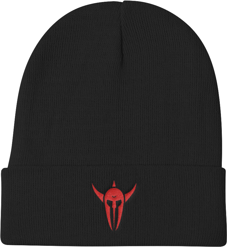 Diseño de Gorro Negro con Logo Rojo Fondos de pantalla