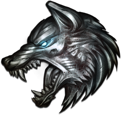 Diseño de Logo de Lobo Metálico Fondos de pantalla